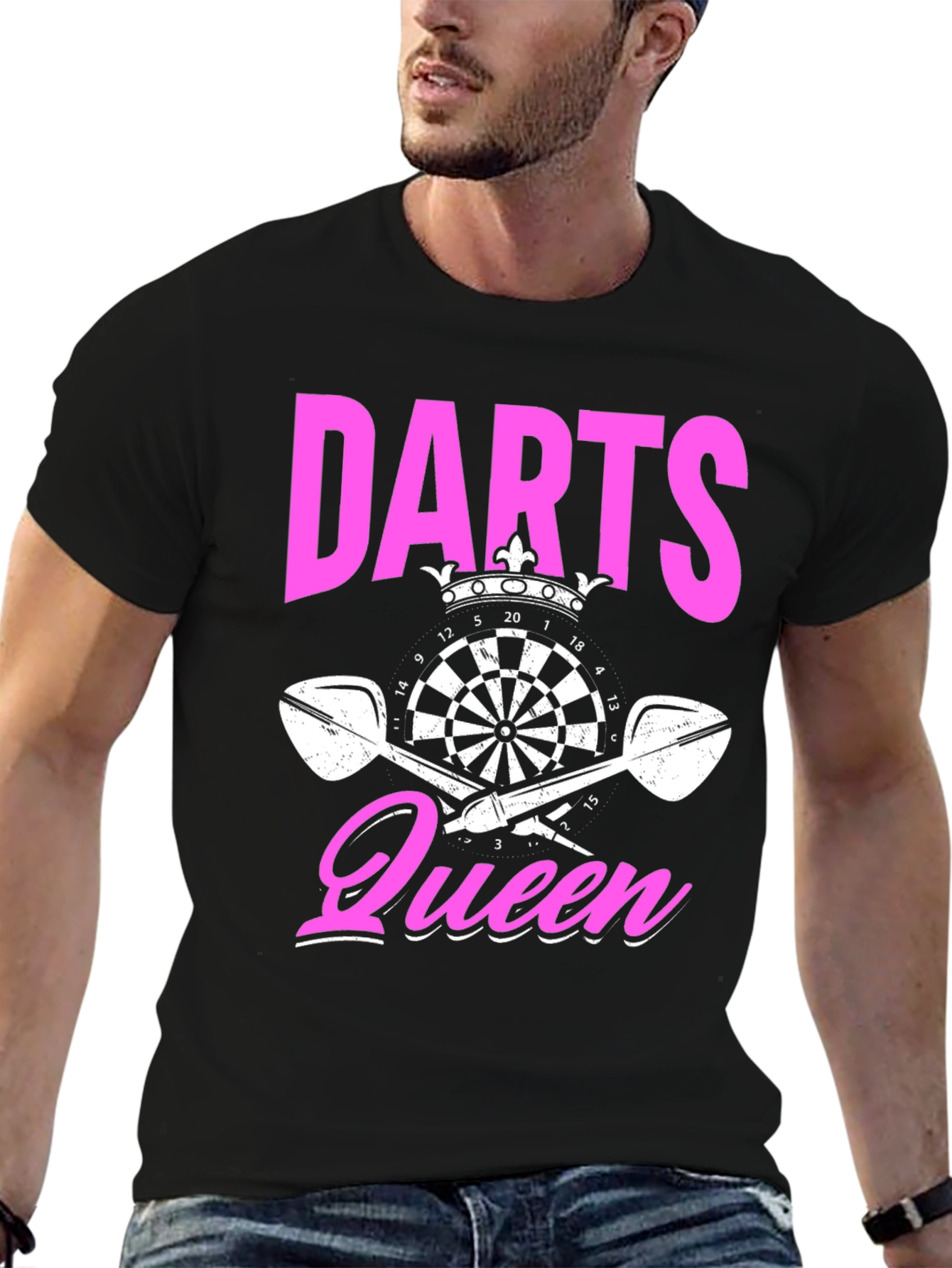 Darts Queen Black T-Shirt
