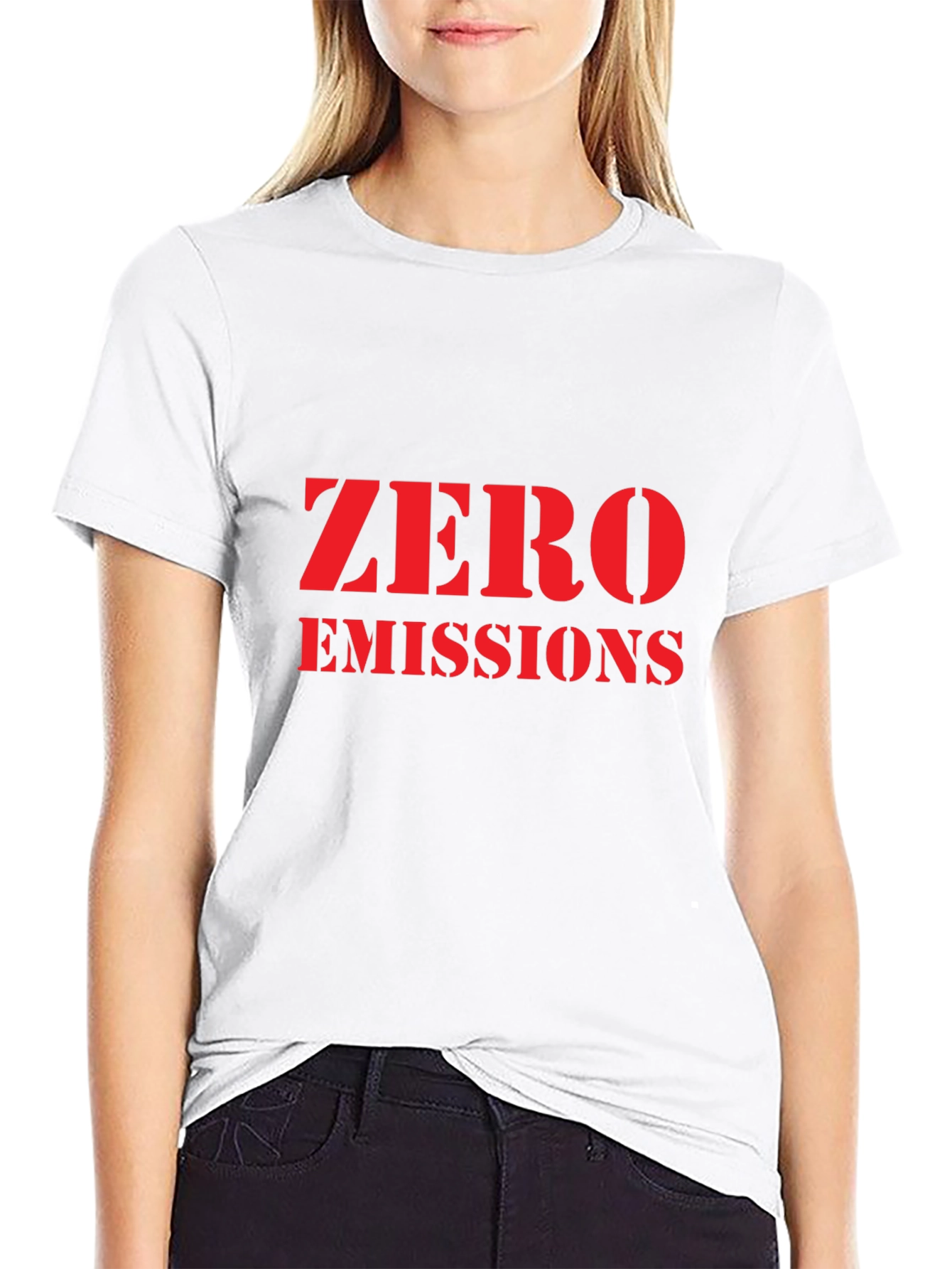 Zero Emissions Black T-Shirt - Eco Friendly Fashion