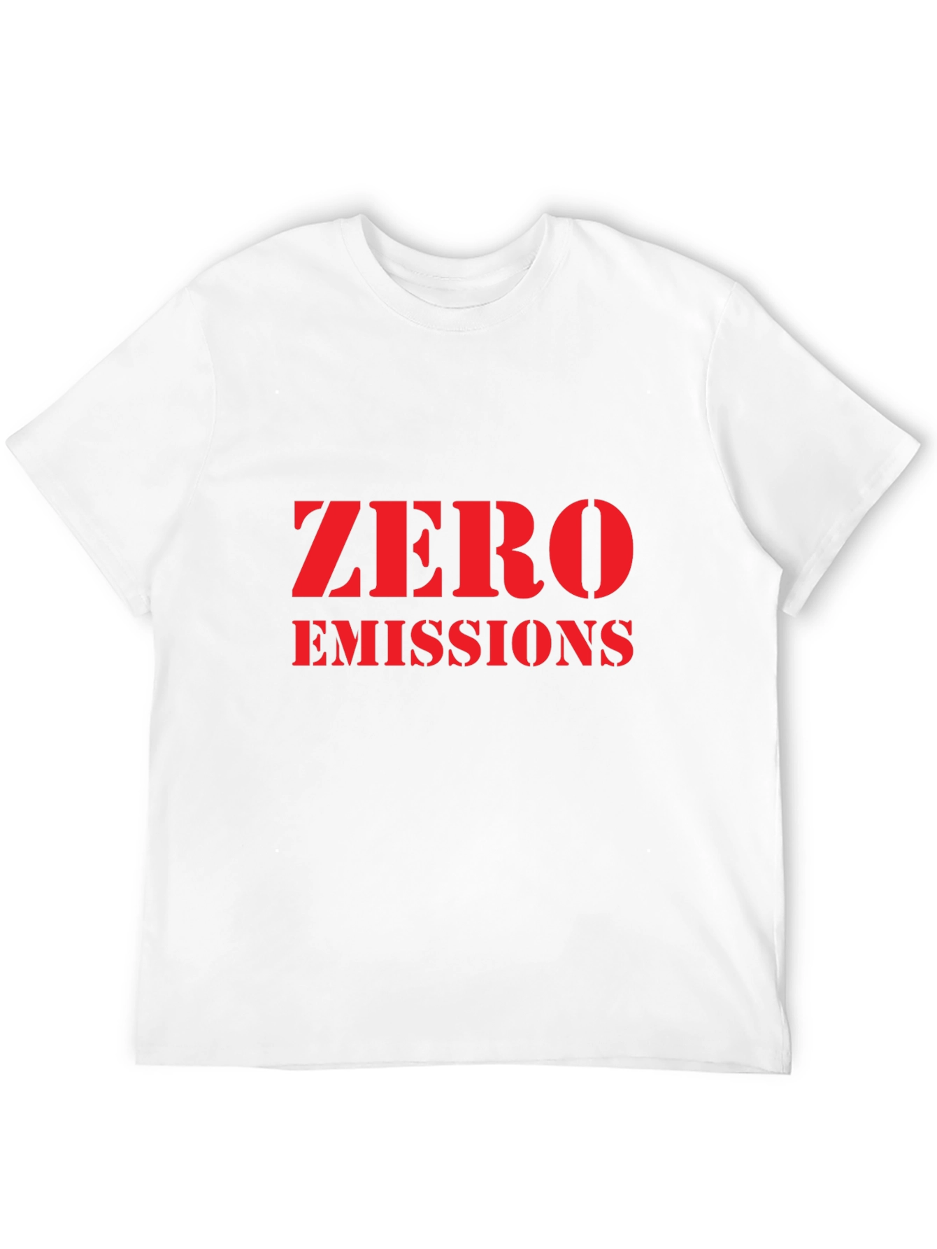 Zero Emissions Black T-Shirt - Eco Friendly Fashion