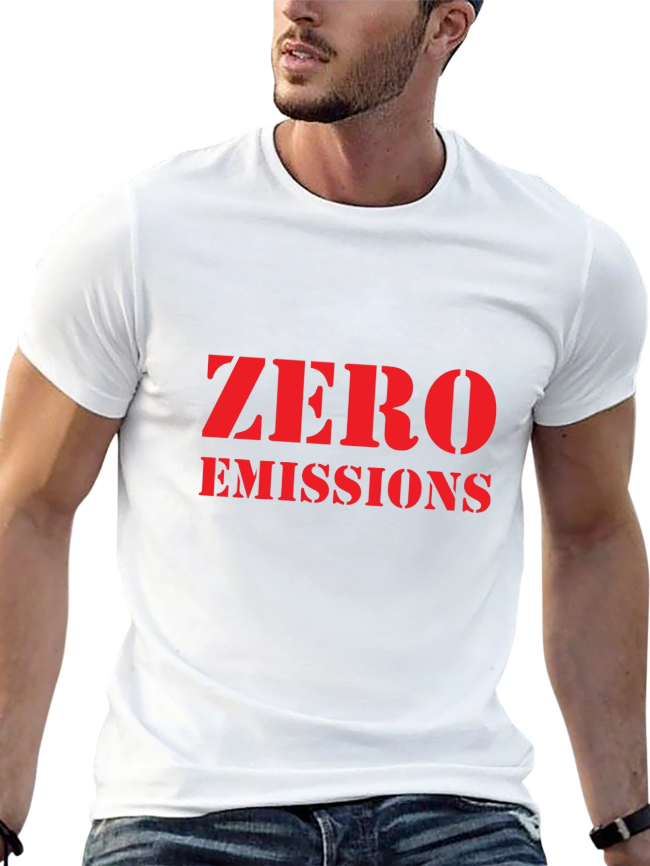Zero Emissions Black T-Shirt - Eco Friendly Fashion