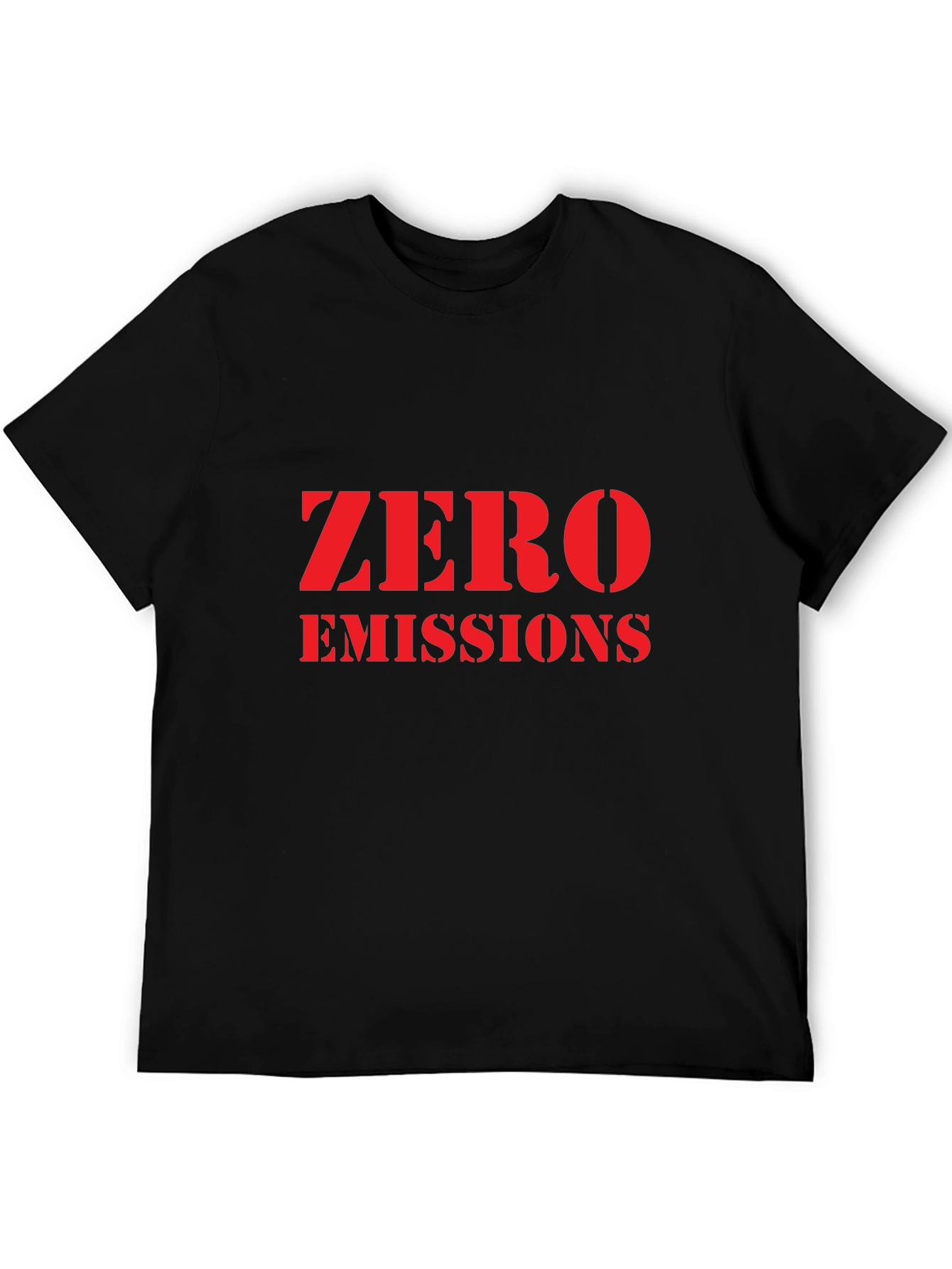 Zero Emissions Black T-Shirt - Eco Friendly Fashion