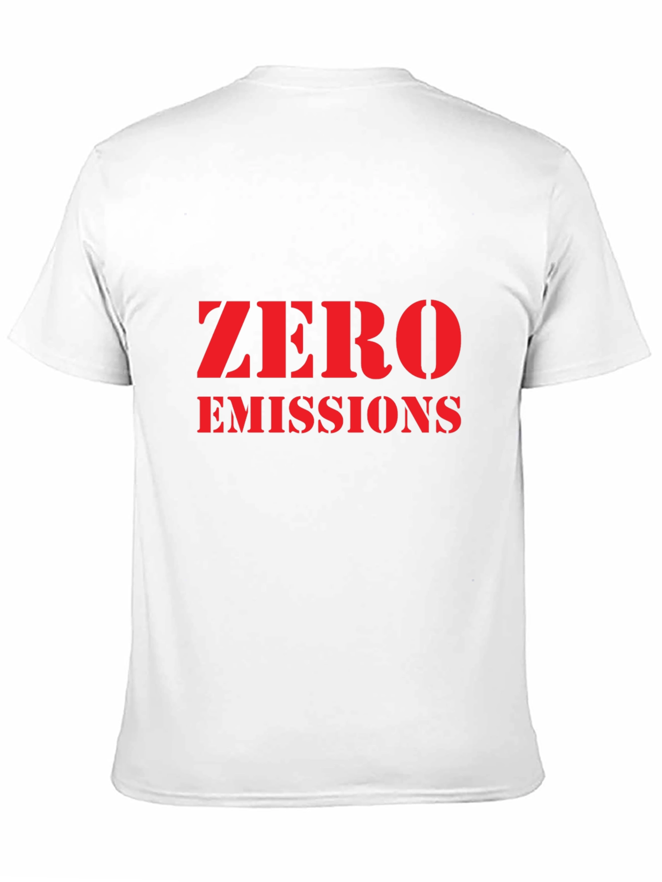 Zero Emissions Black T-Shirt - Eco Friendly Fashion