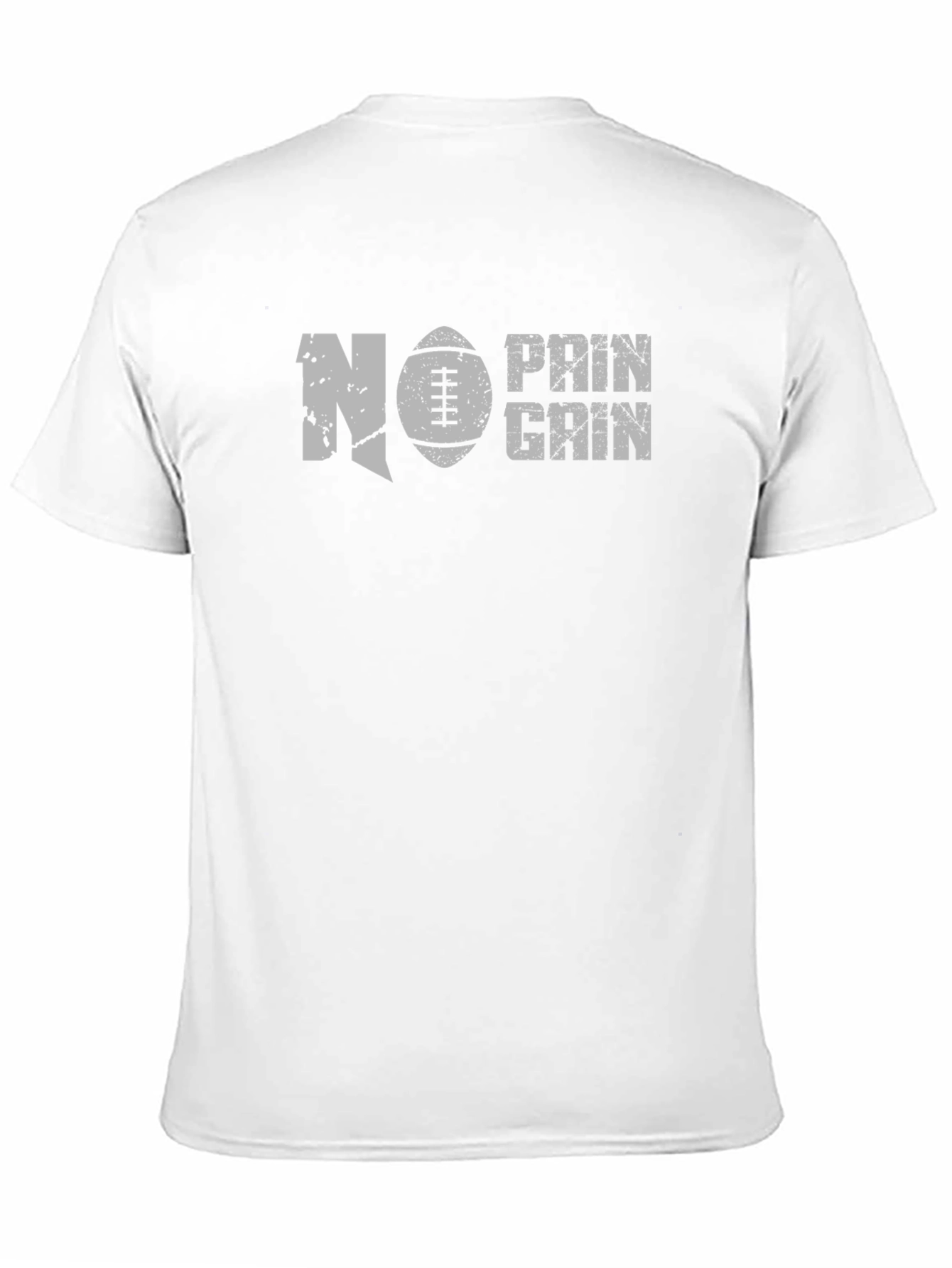 No Pain No Gain Football T-Shirt
