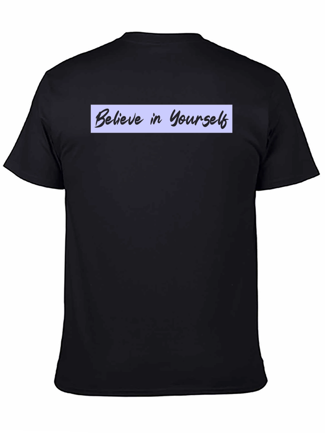 Believe in Yourself Black Graphic Tee