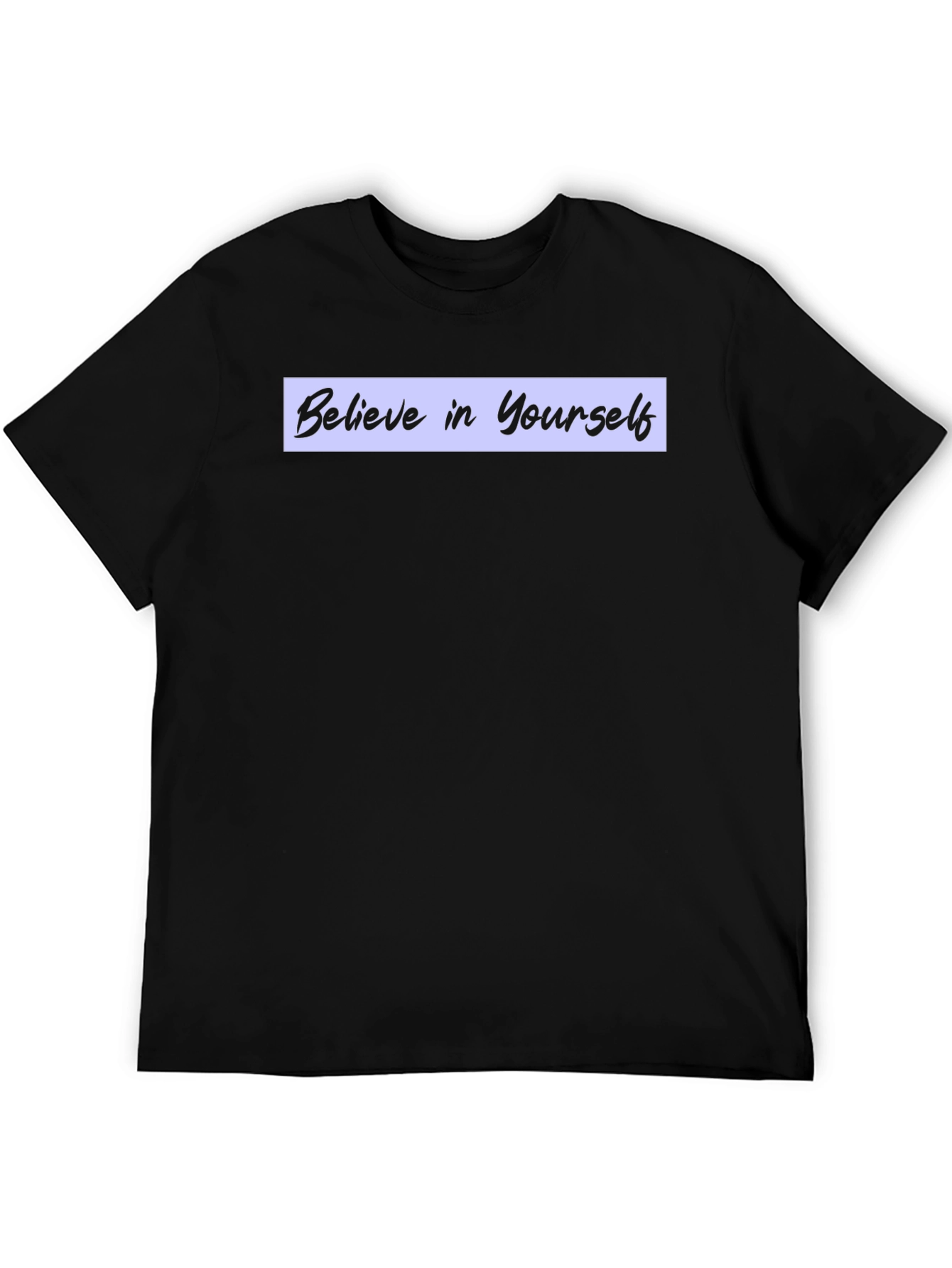 Believe in Yourself Black Graphic Tee