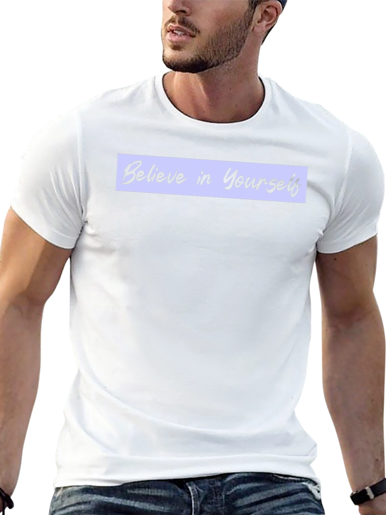 Believe in Yourself Black Graphic Tee