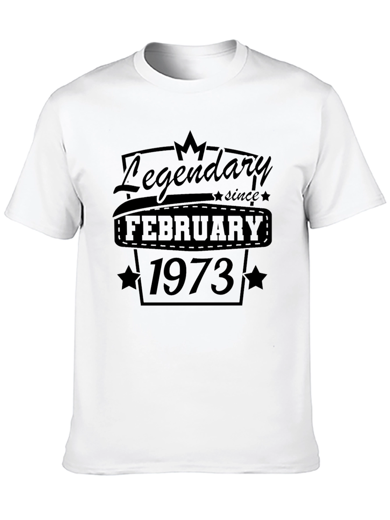 Legendary February 1973 Birthday T-Shirt