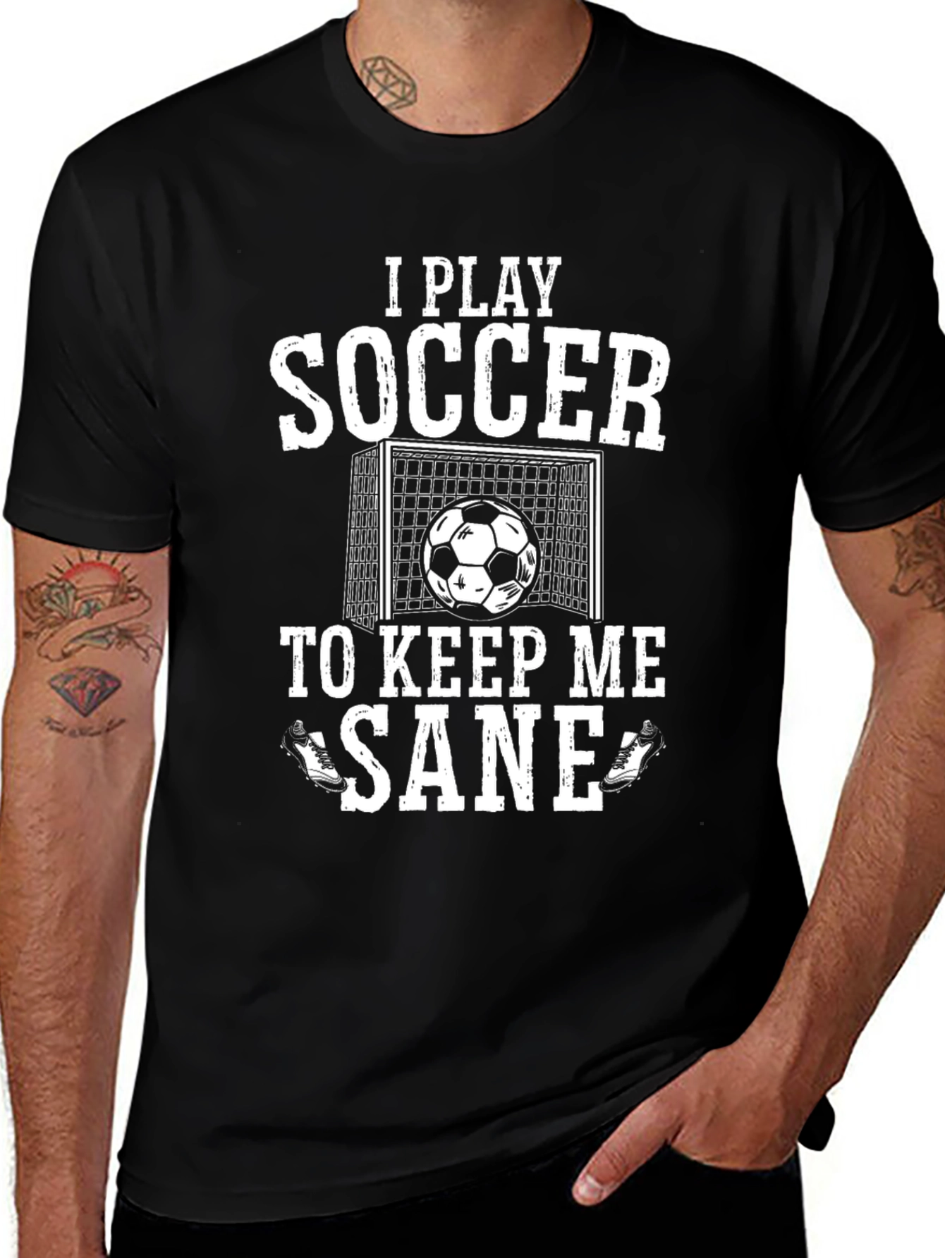 I Play Soccer to Keep Me Sane Graphic Tee