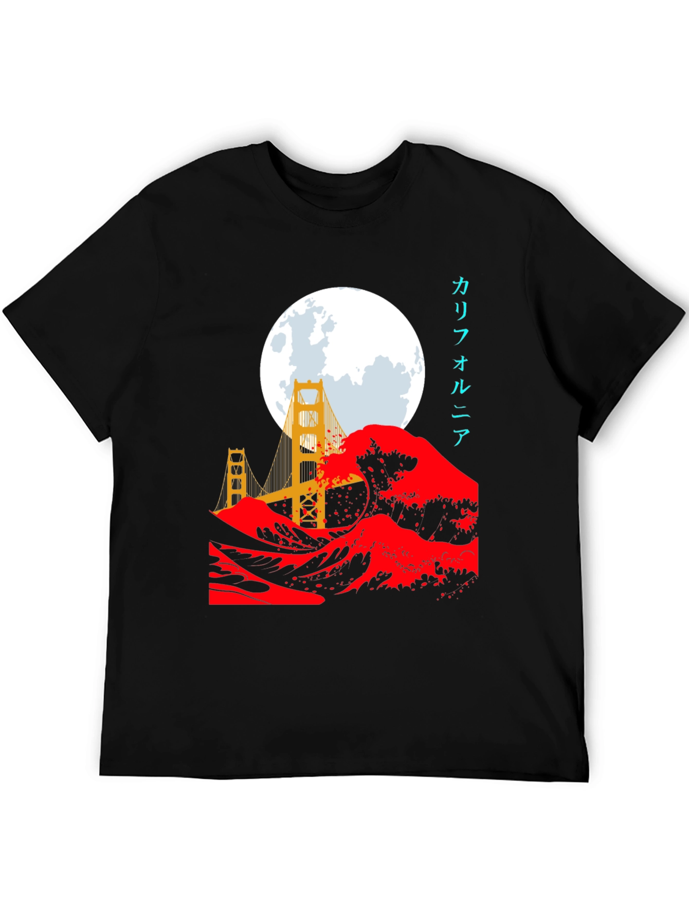 Golden Gate Wave Graphic Tee