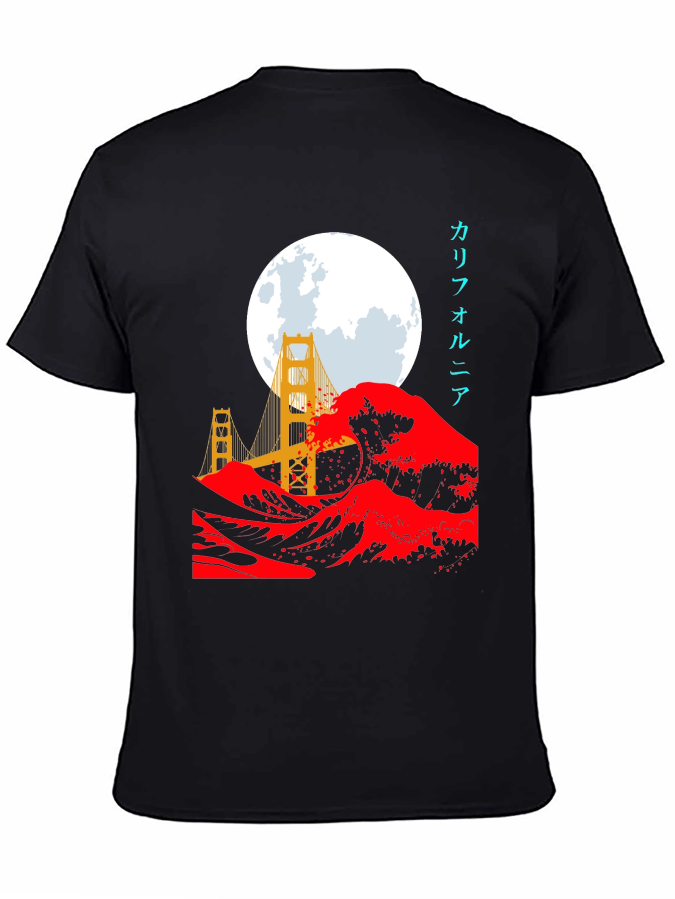 Golden Gate Wave Graphic Tee
