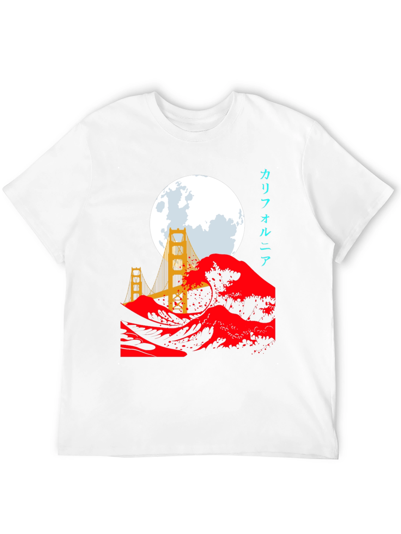 Golden Gate Wave Graphic Tee