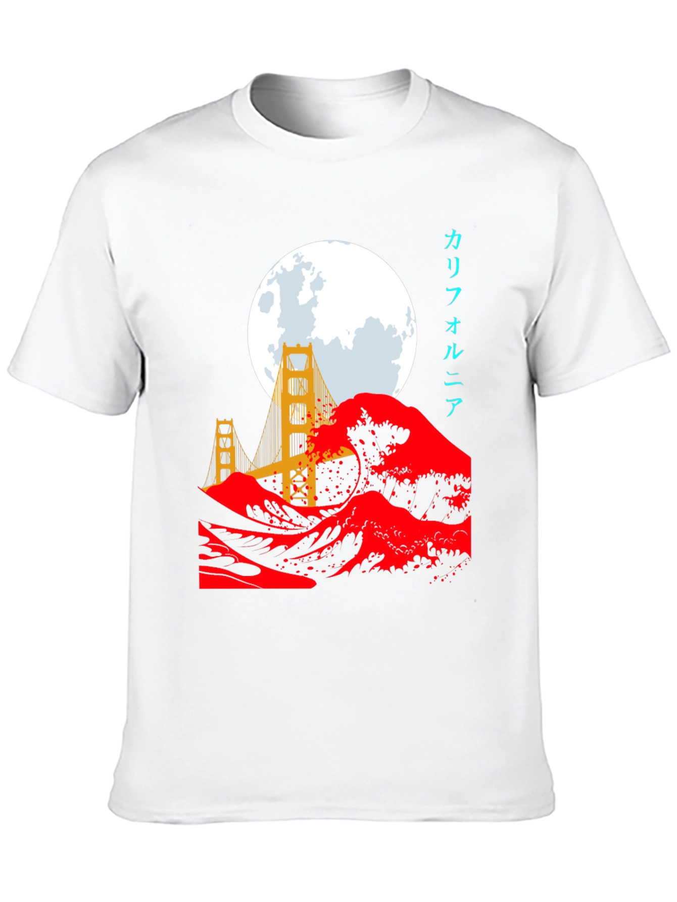 Golden Gate Wave Graphic Tee