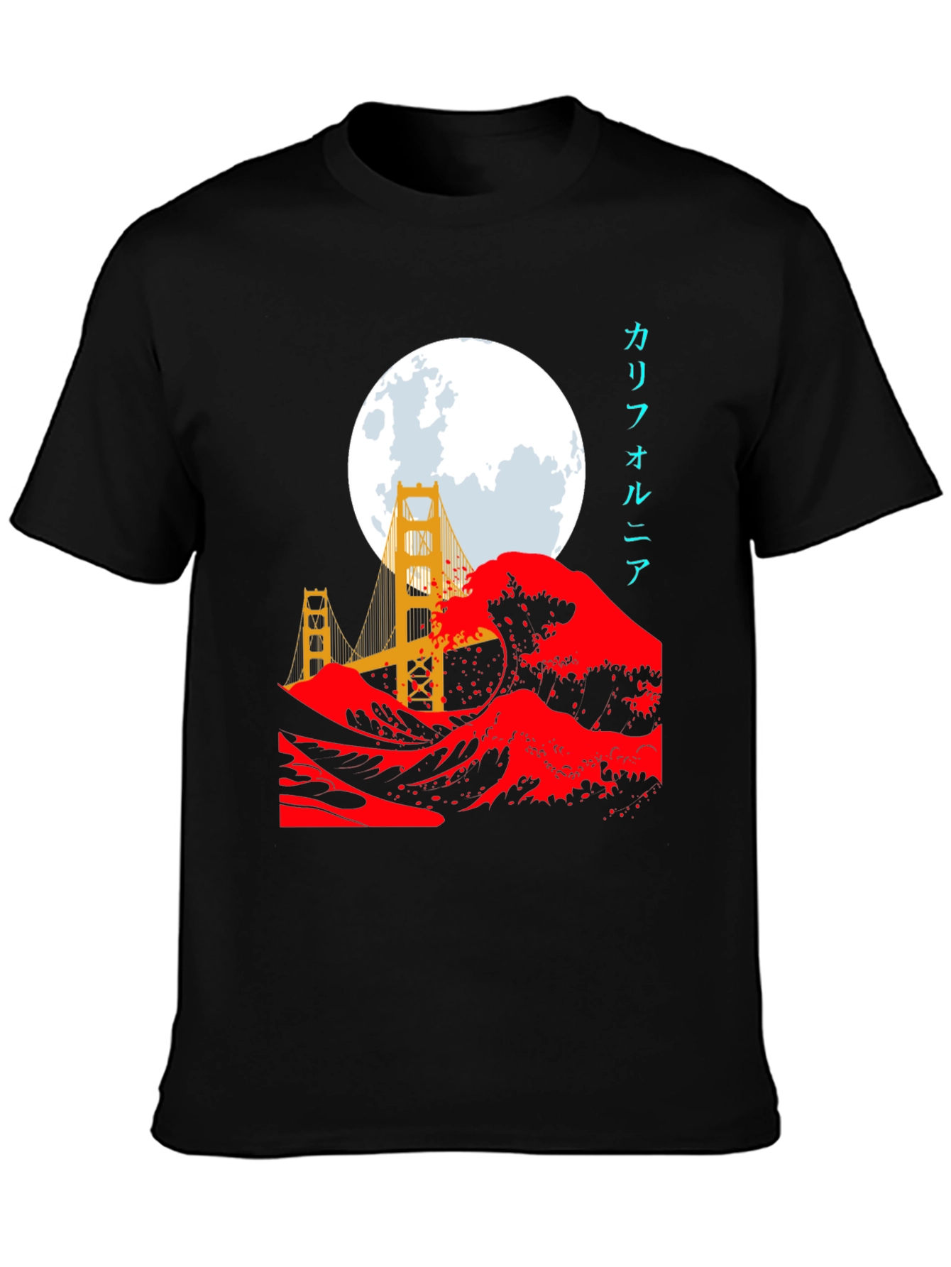 Golden Gate Wave Graphic Tee