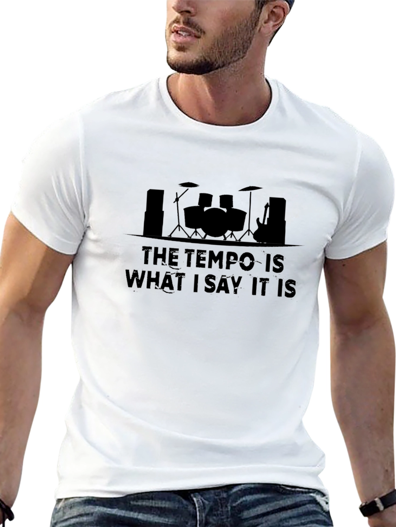 Drummer Tempo T-Shirt: Music Lover Gift
