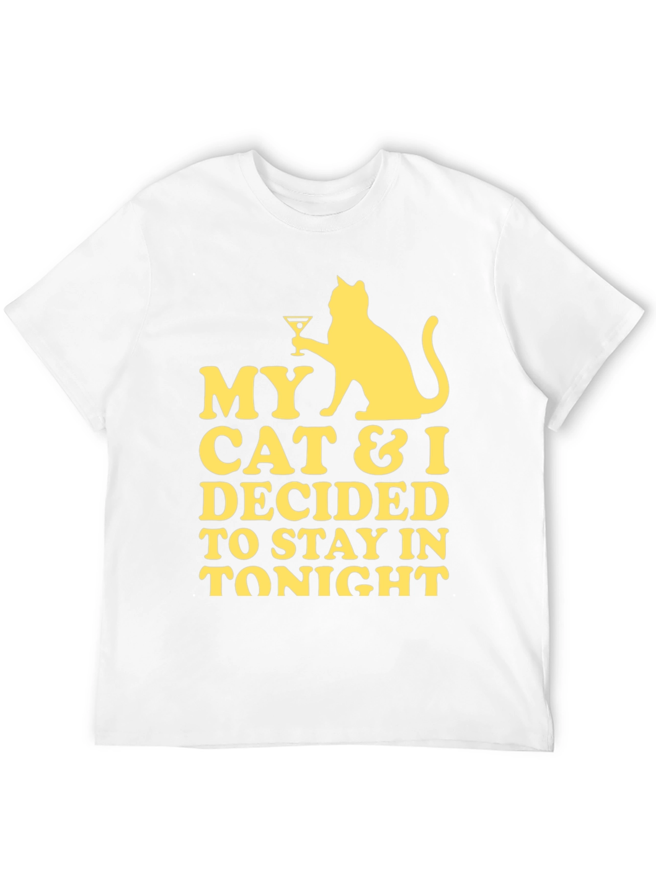 My Cat & I Stay In Tonight Graphic Tee