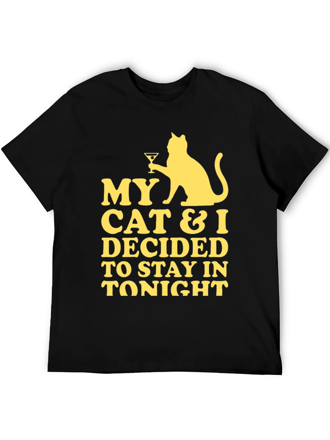 My Cat & I Stay In Tonight Graphic Tee