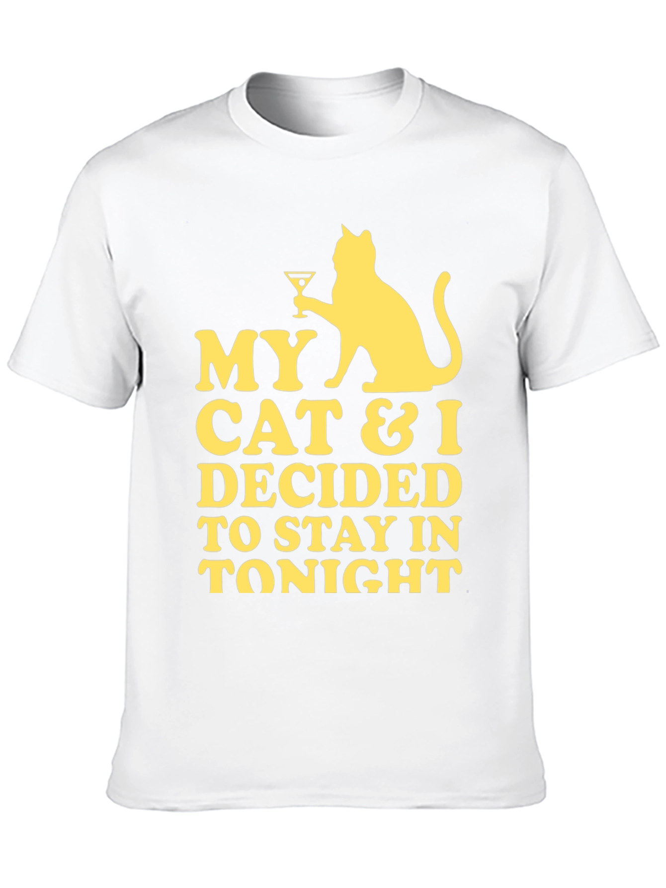 My Cat & I Stay In Tonight Graphic Tee