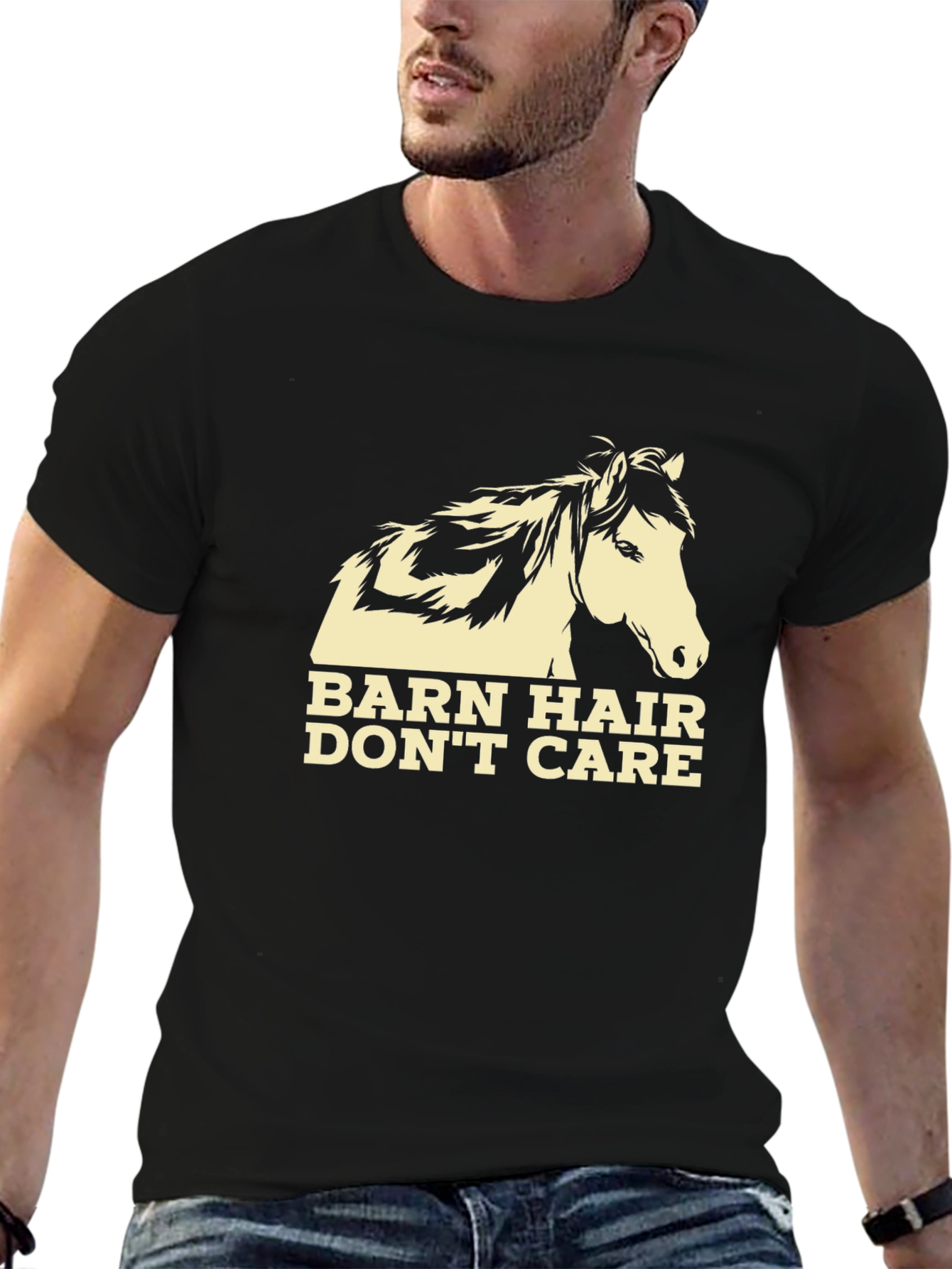 Barn Hair Dont Care Horse Graphic Tee
