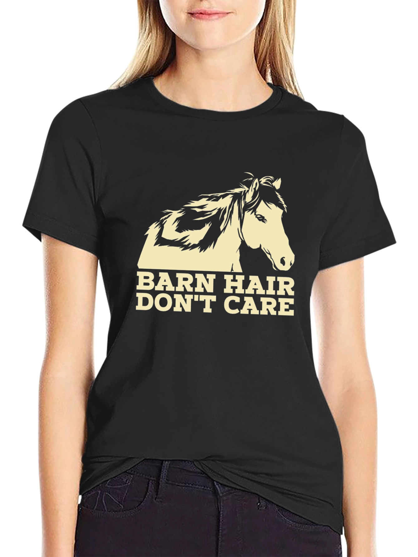 Barn Hair Dont Care Horse Graphic Tee