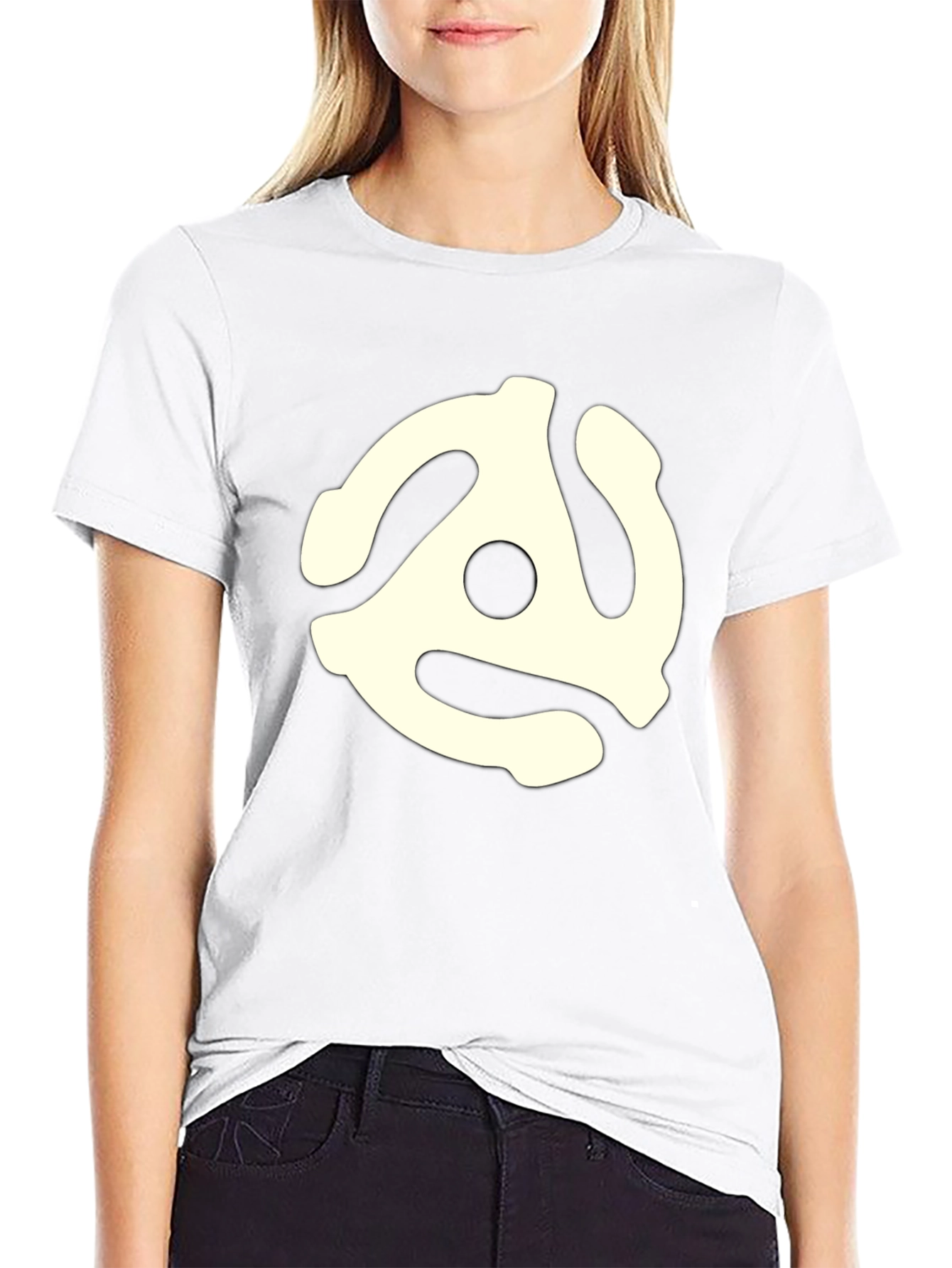 Retro 45 RPM Record Adapter T-Shirt