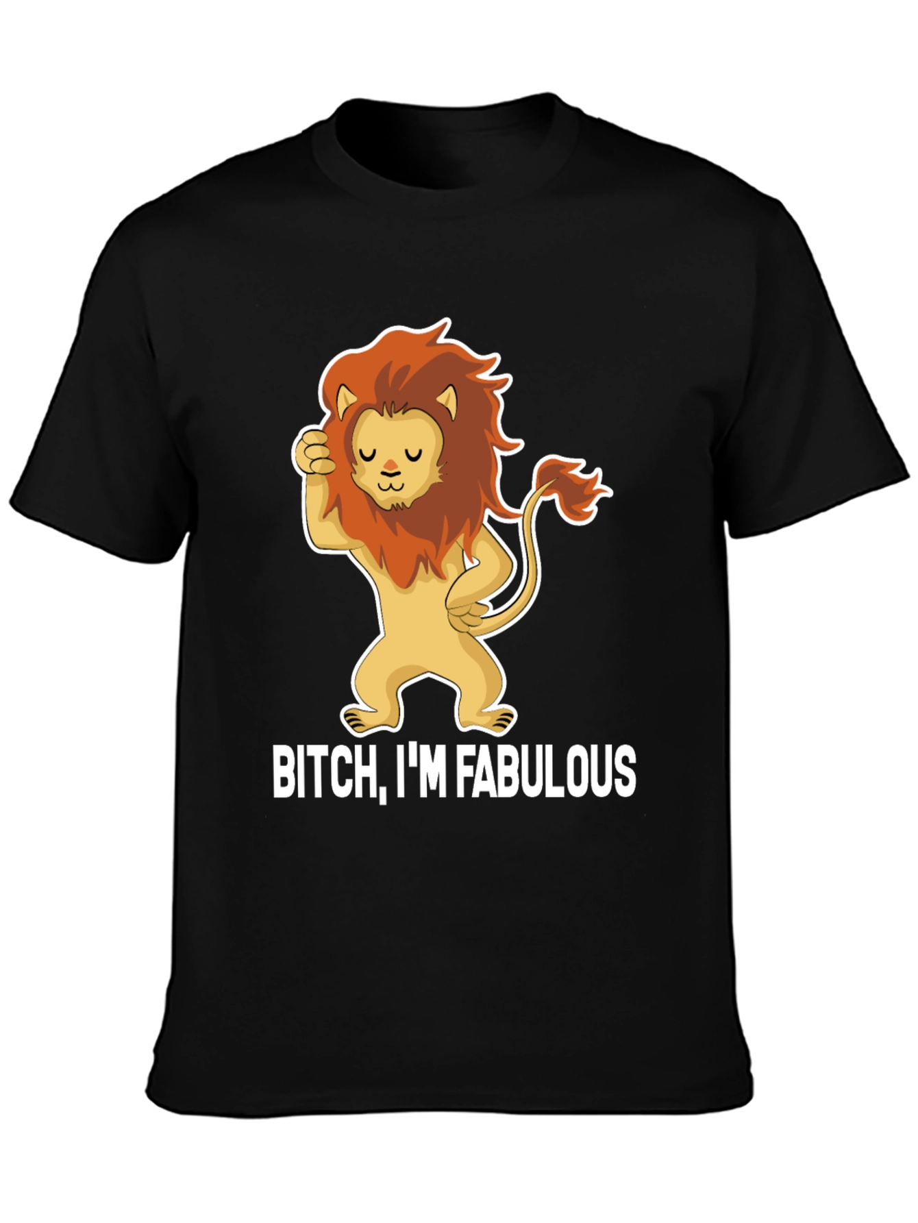 Fabulous Lion Graphic T-Shirt