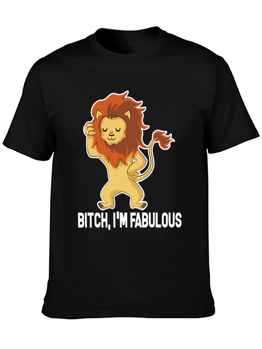 Fabulous Lion Graphic T-Shirt