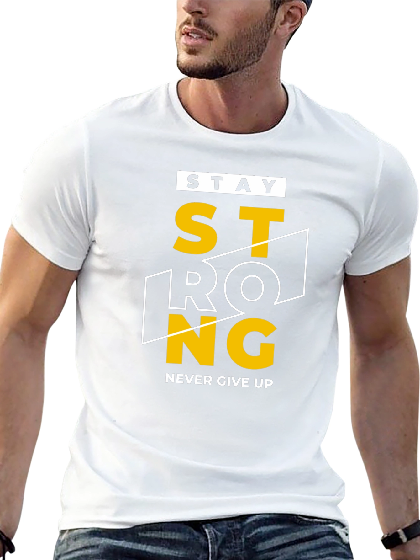 Stay Strong Graphic Tee - Motivation T-Shirt
