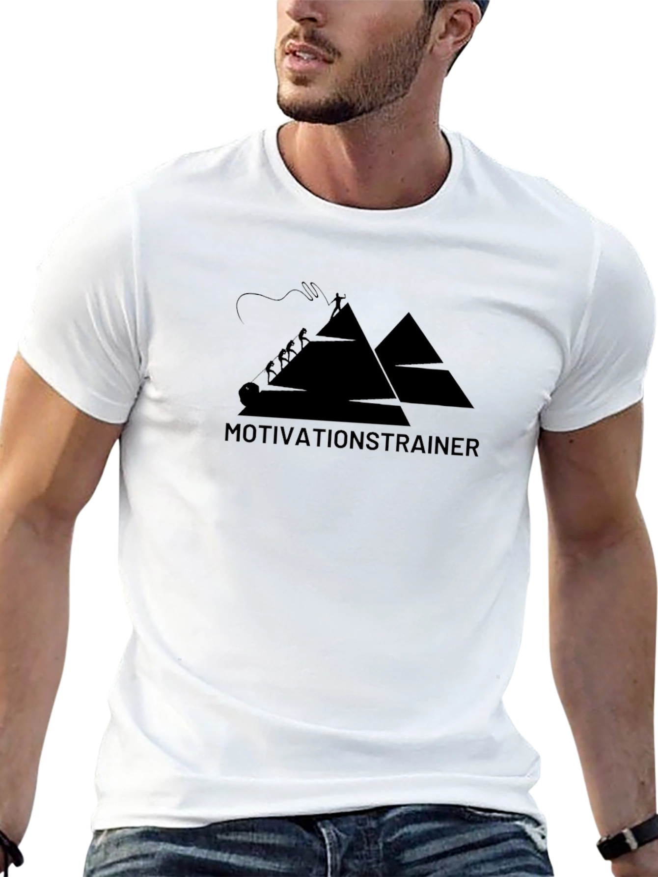 Motivation Trainer Black T-Shirt