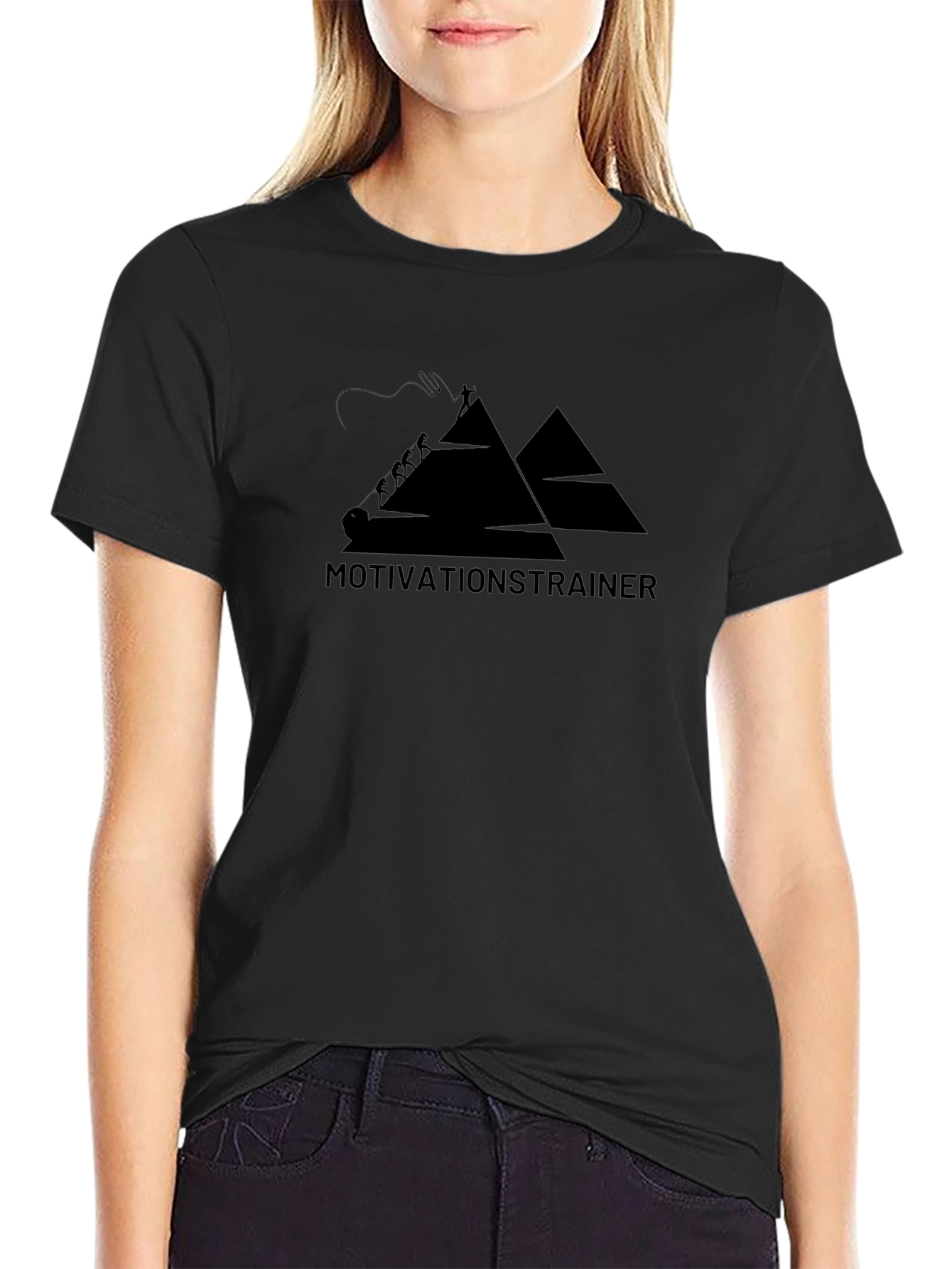 Motivation Trainer Black T-Shirt