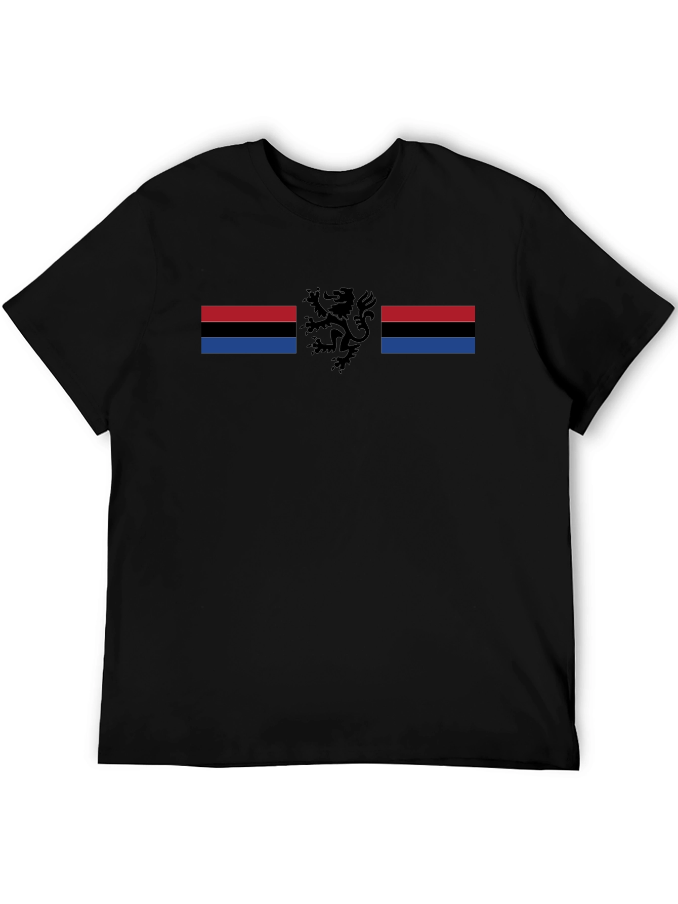 Lion Emblem Graphic Black T-Shirt