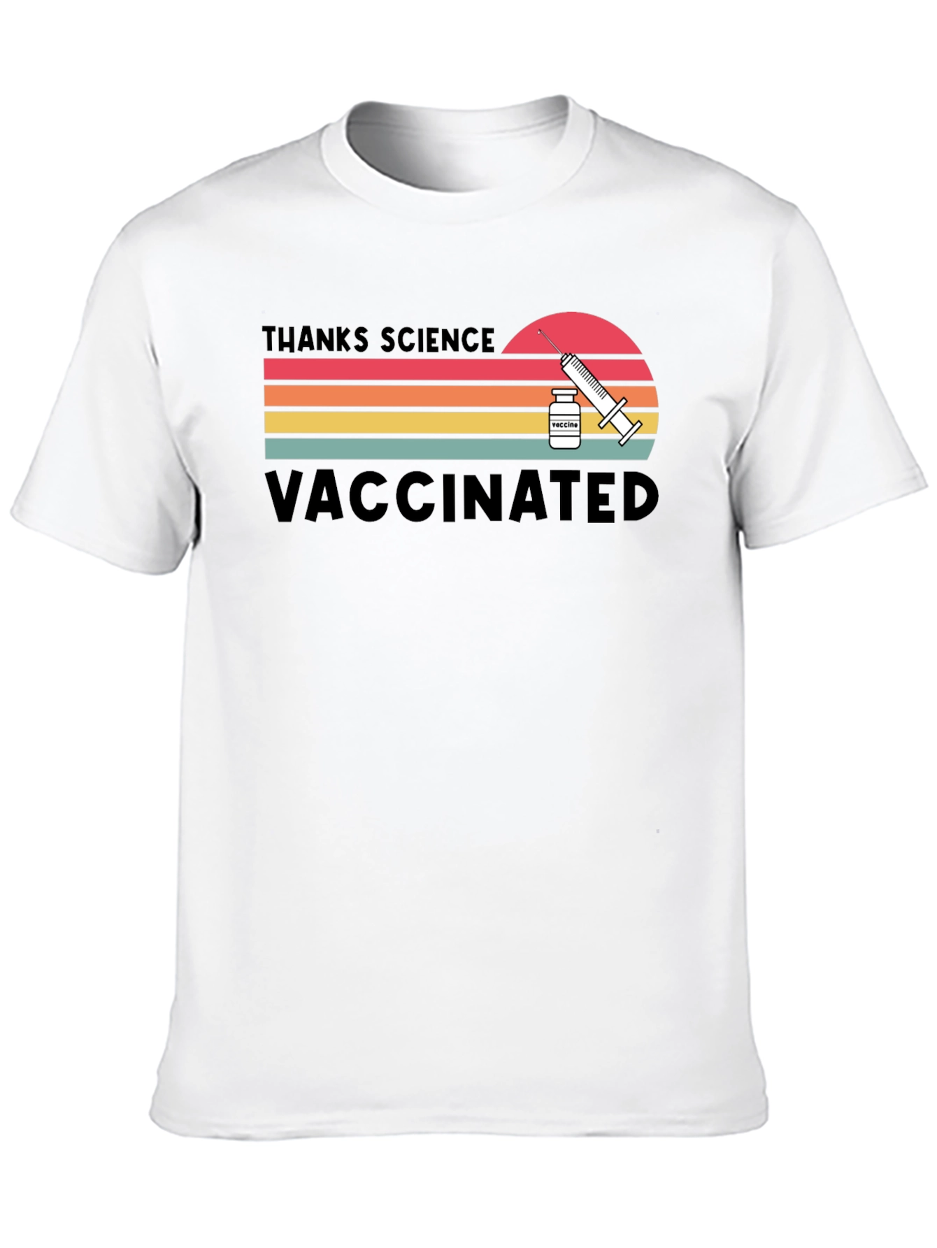 Thanks Science Vaccinated Retro T-Shirt