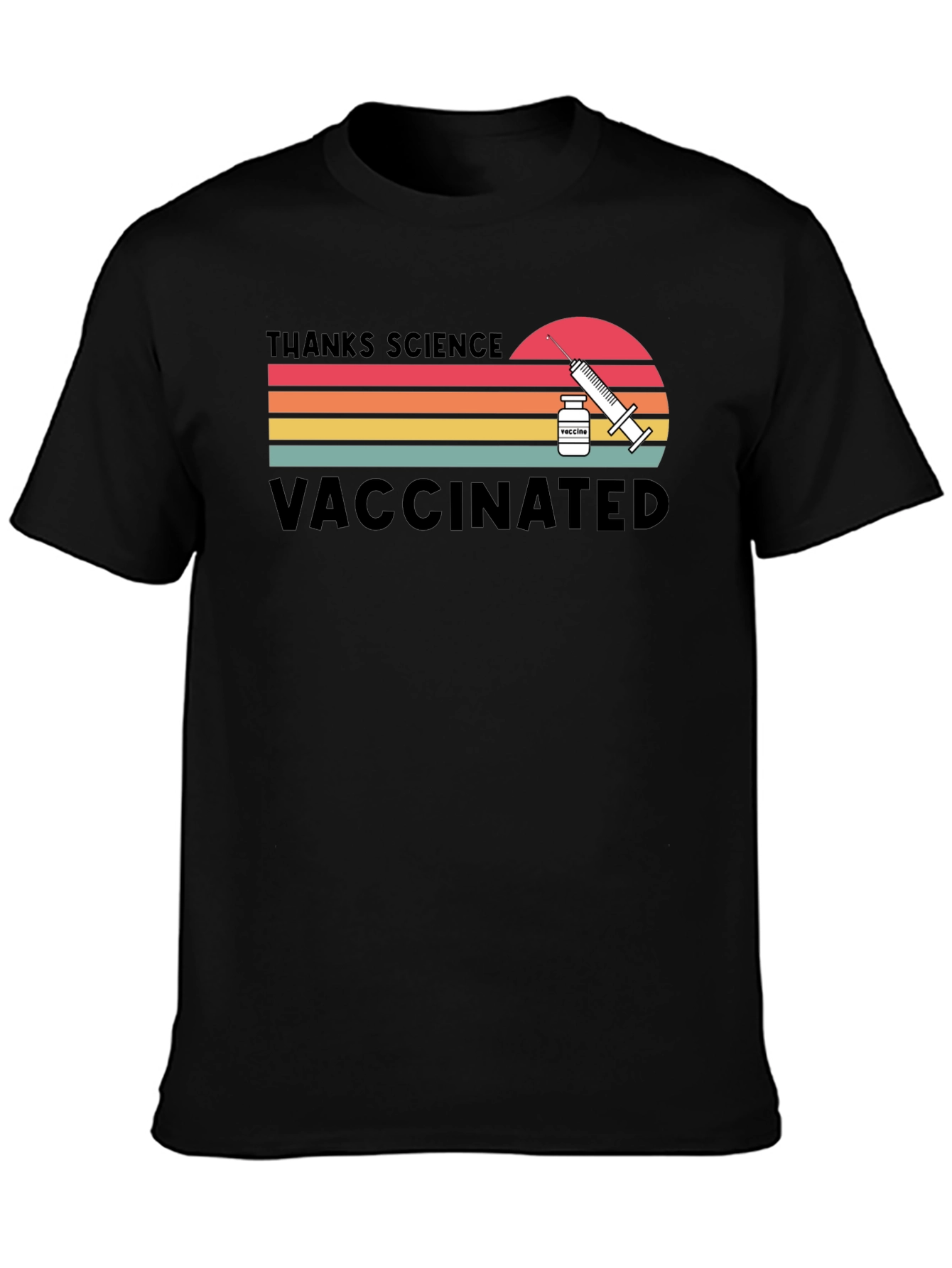Thanks Science Vaccinated Retro T-Shirt