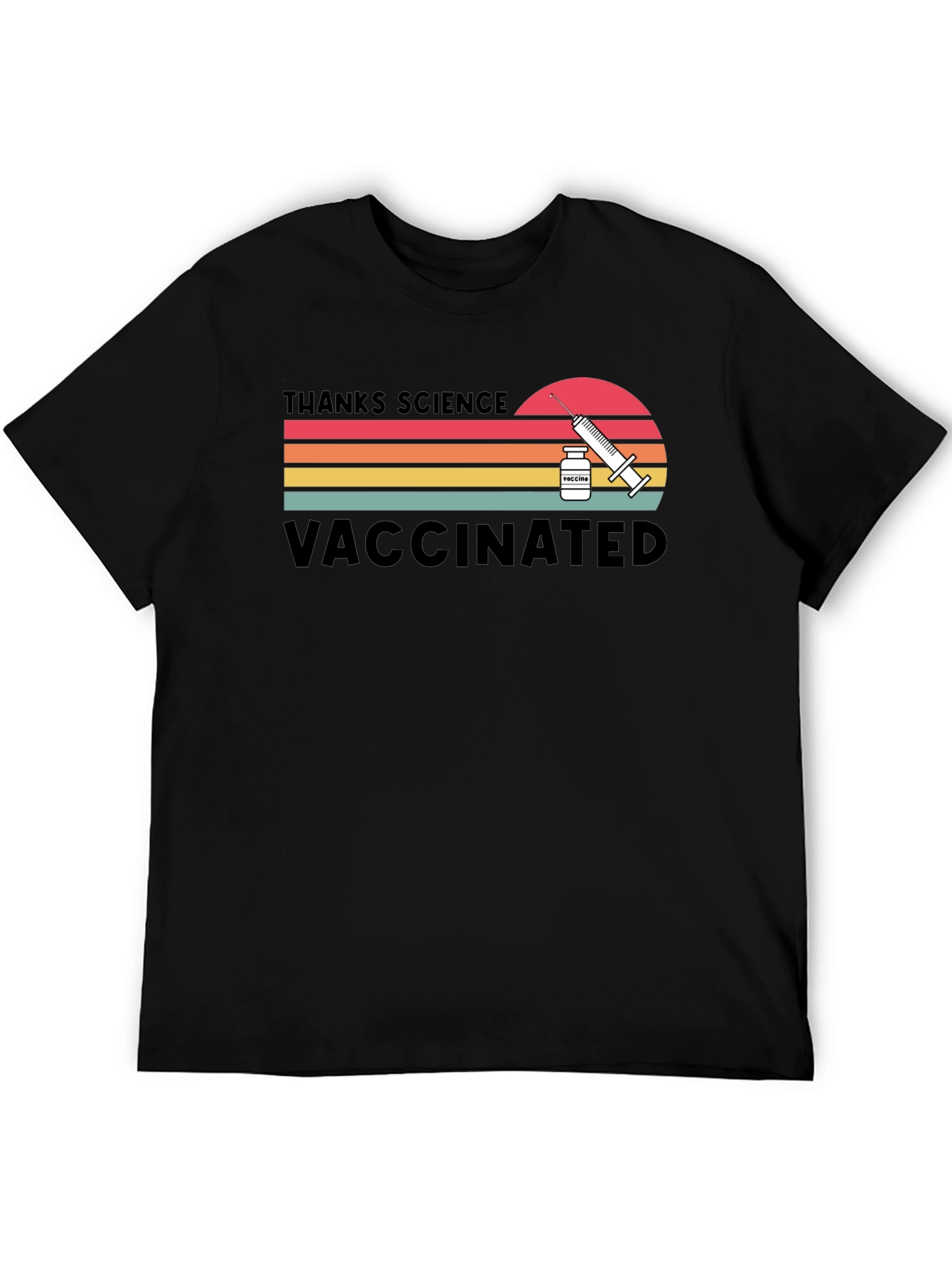 Thanks Science Vaccinated Retro T-Shirt