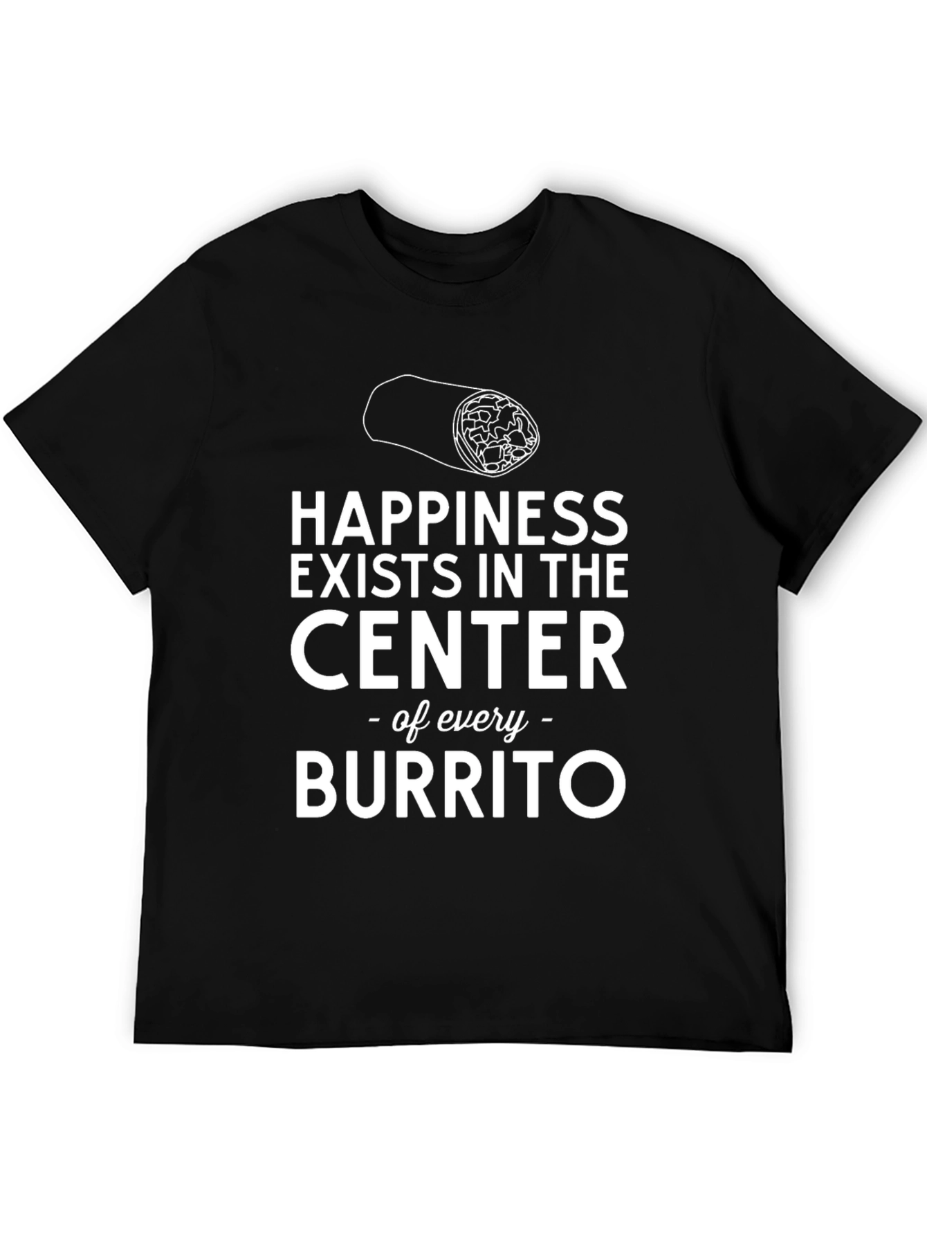 Happiness Burrito T-Shirt - Soft Cotton Tee