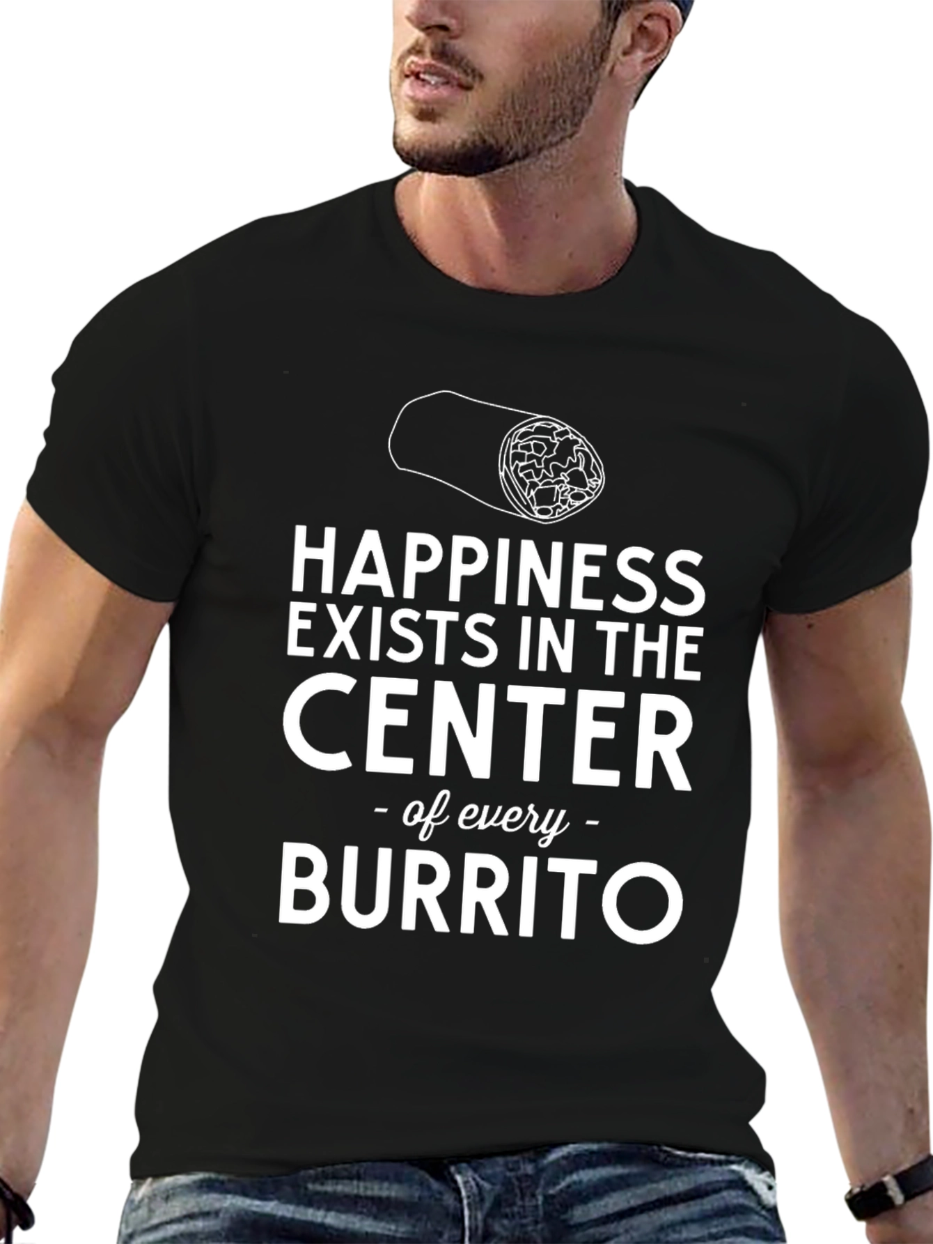 Happiness Burrito T-Shirt - Soft Cotton Tee