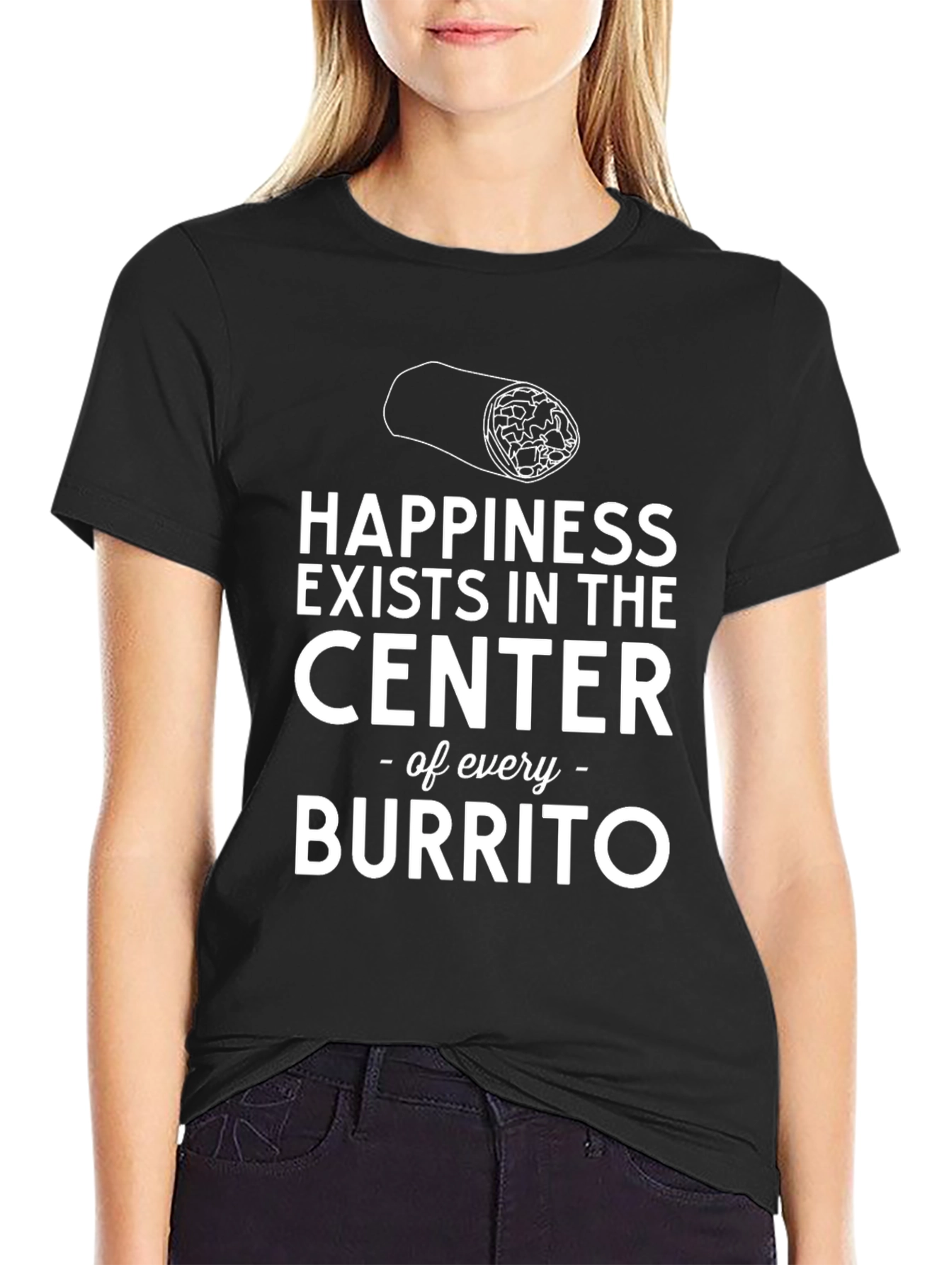 Happiness Burrito T-Shirt - Soft Cotton Tee
