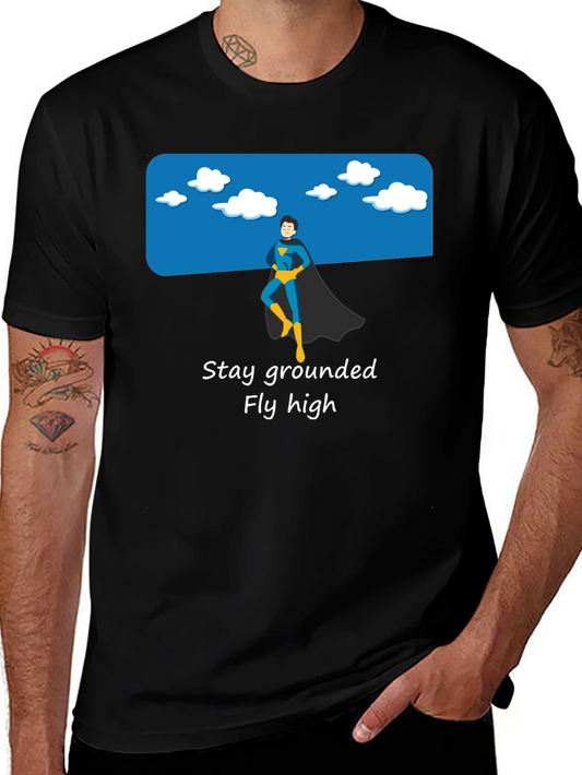 Stay Grounded Graphic Tee - Superhero Style