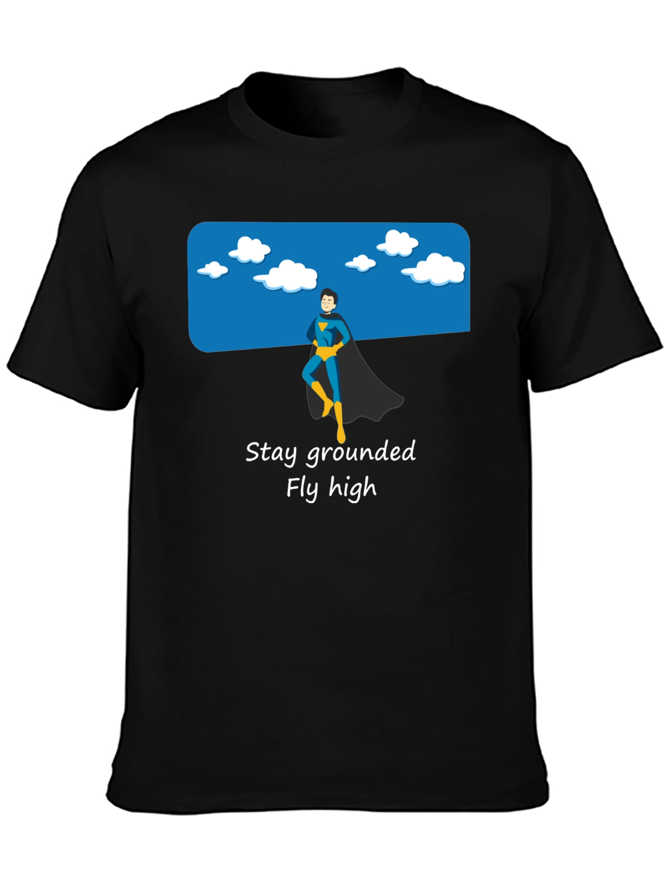 Stay Grounded Graphic Tee - Superhero Style