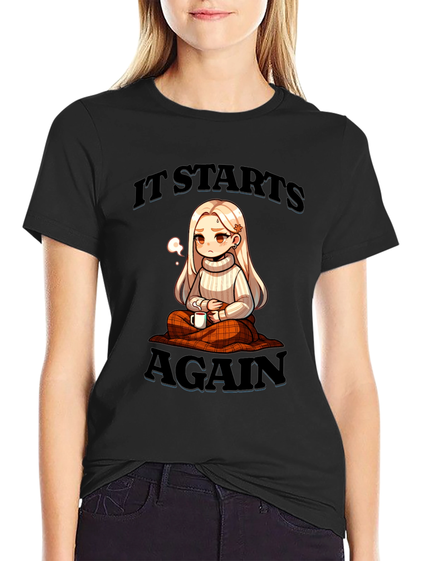 It Starts Again Anime Style Graphic Tee