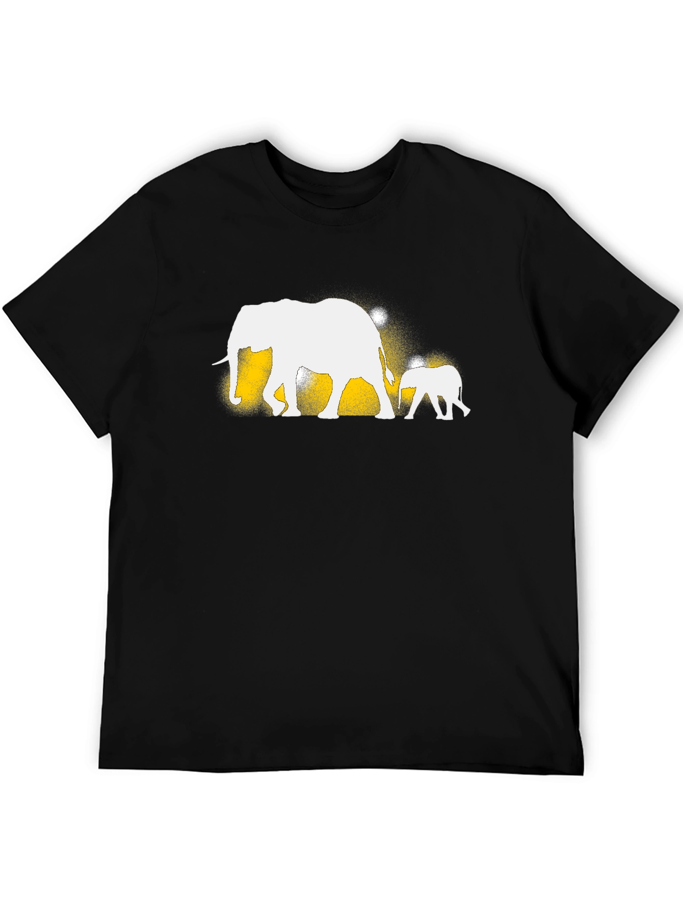 Elephant Family Black T-Shirt