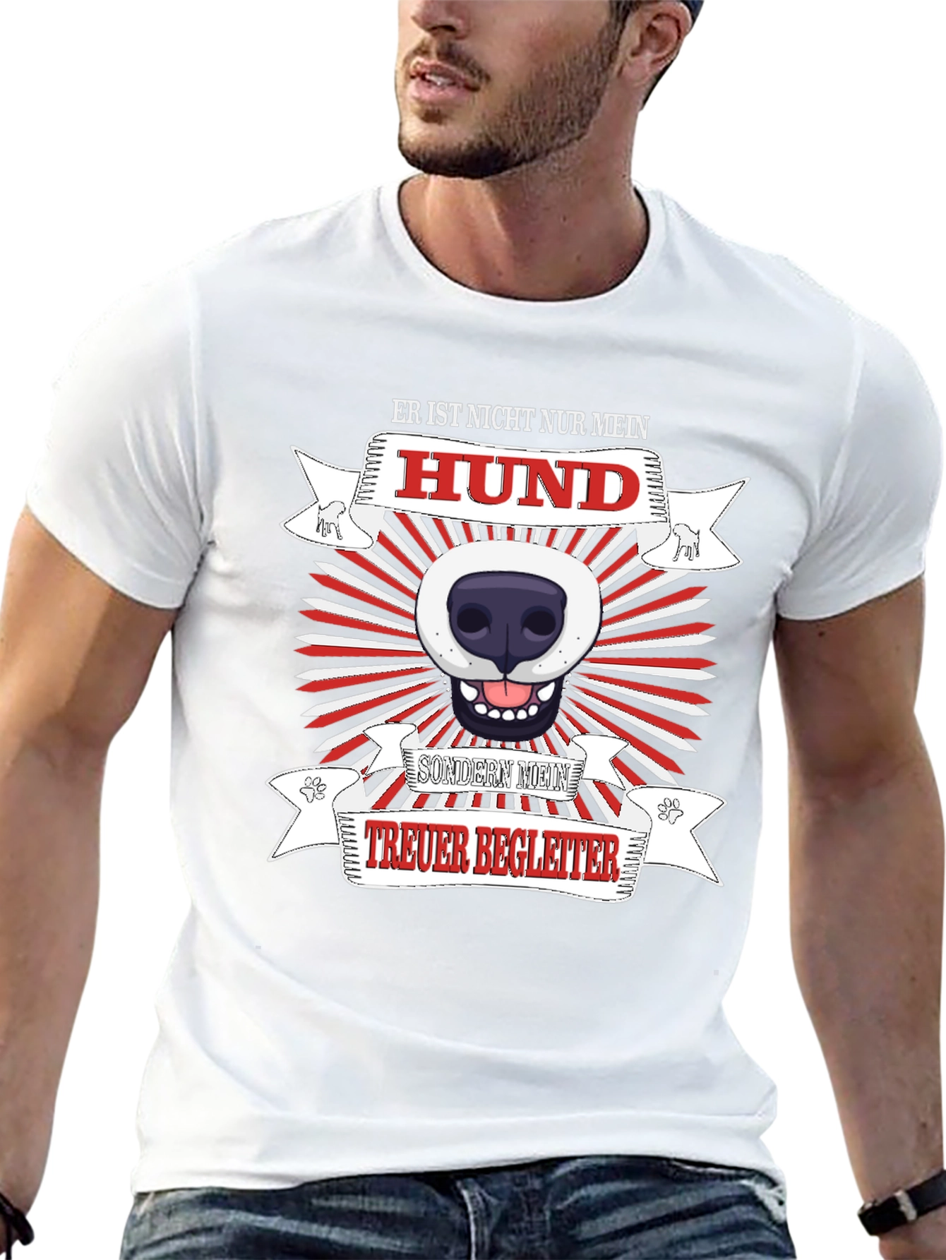 Mens Dog Lover T-Shirt - Loyal Companion Design