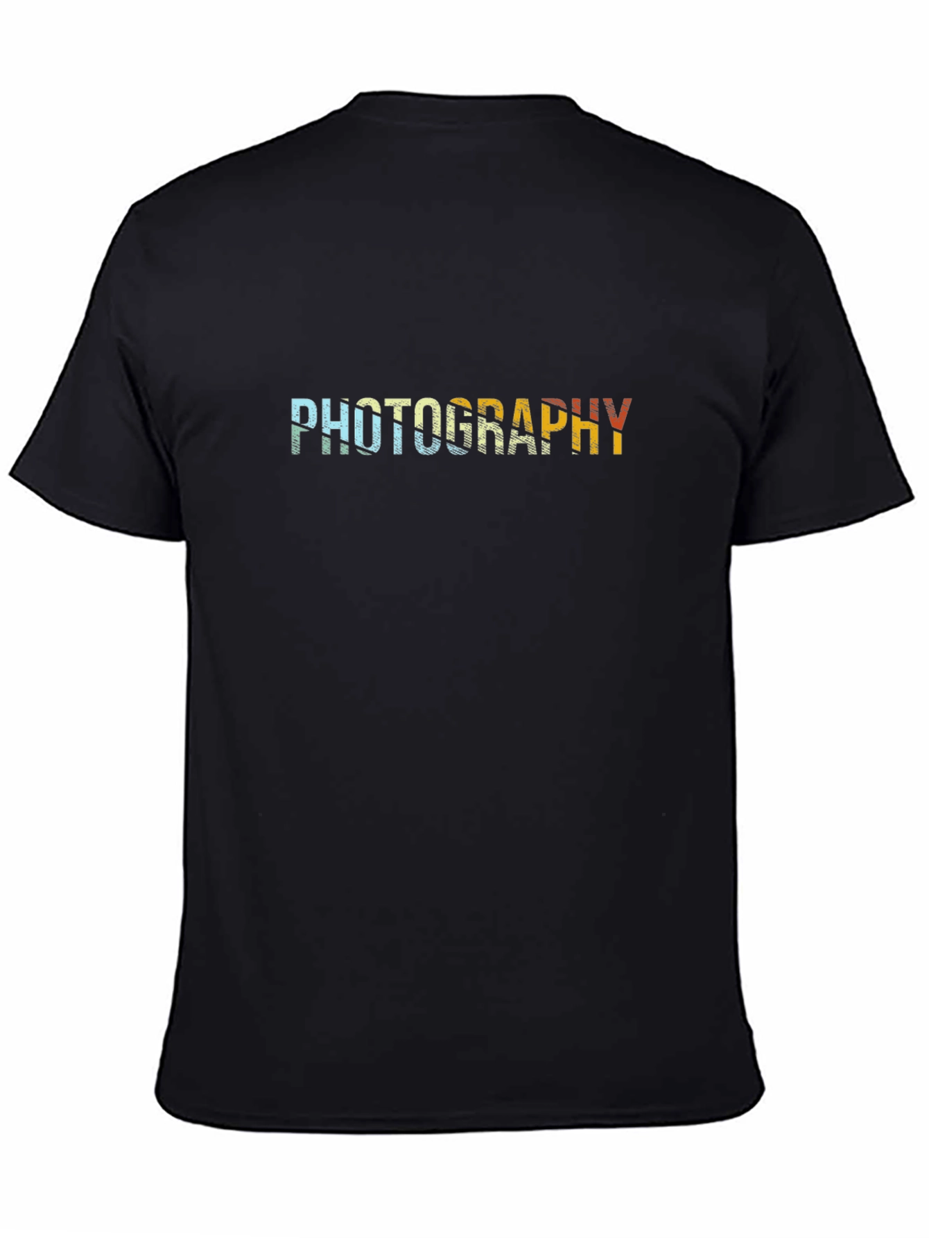 Photography Graphic Tee - Retro Style Black T-Shirt