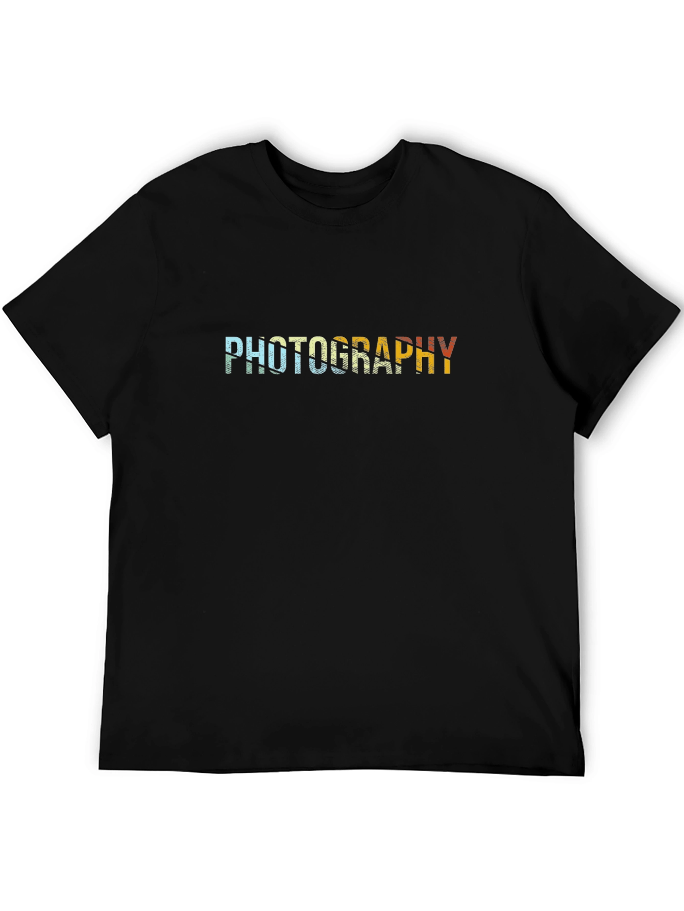 Photography Graphic Tee - Retro Style Black T-Shirt