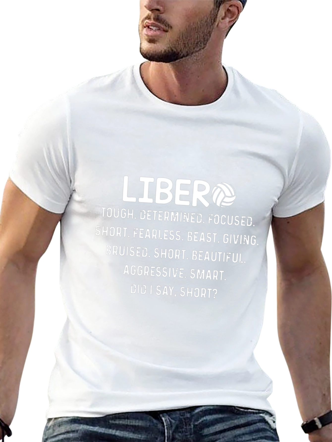 Libero Volleyball Player Graphic T-Shirt