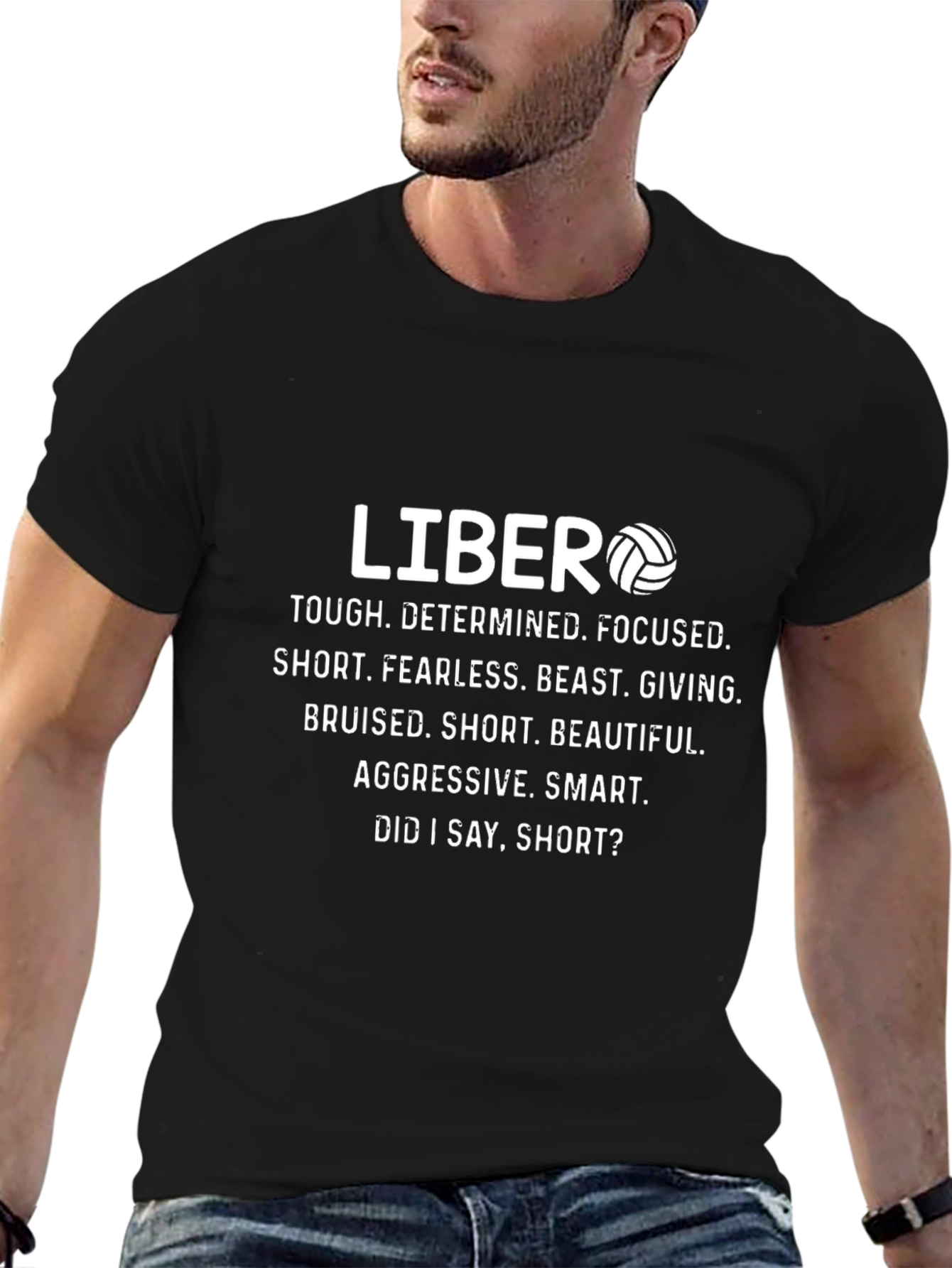 Libero Volleyball Player Graphic T-Shirt