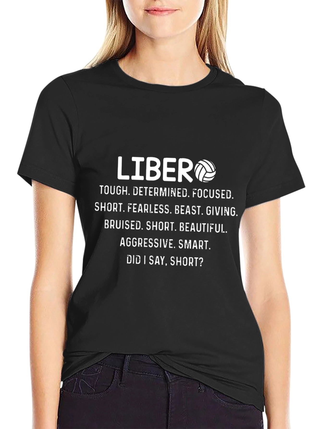 Libero Volleyball Player Graphic T-Shirt