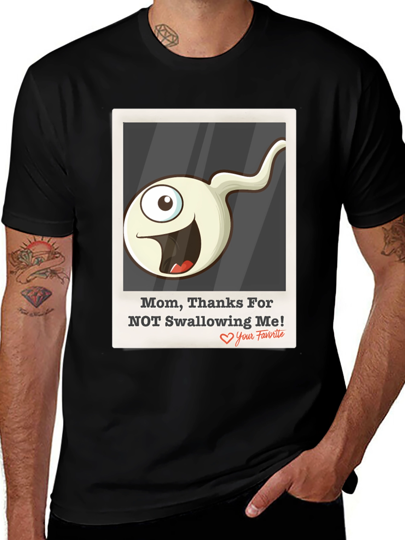 Humorous Thanks Mom! Graphic Tee