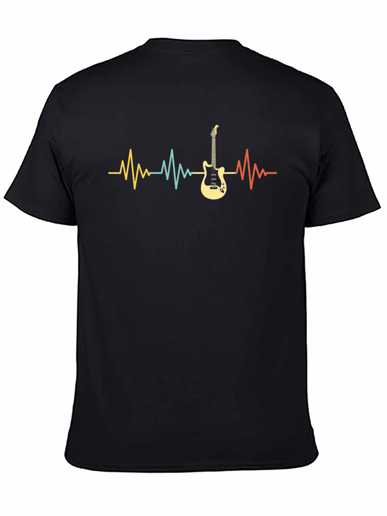 Guitar Heartbeat Graphic T-Shirt