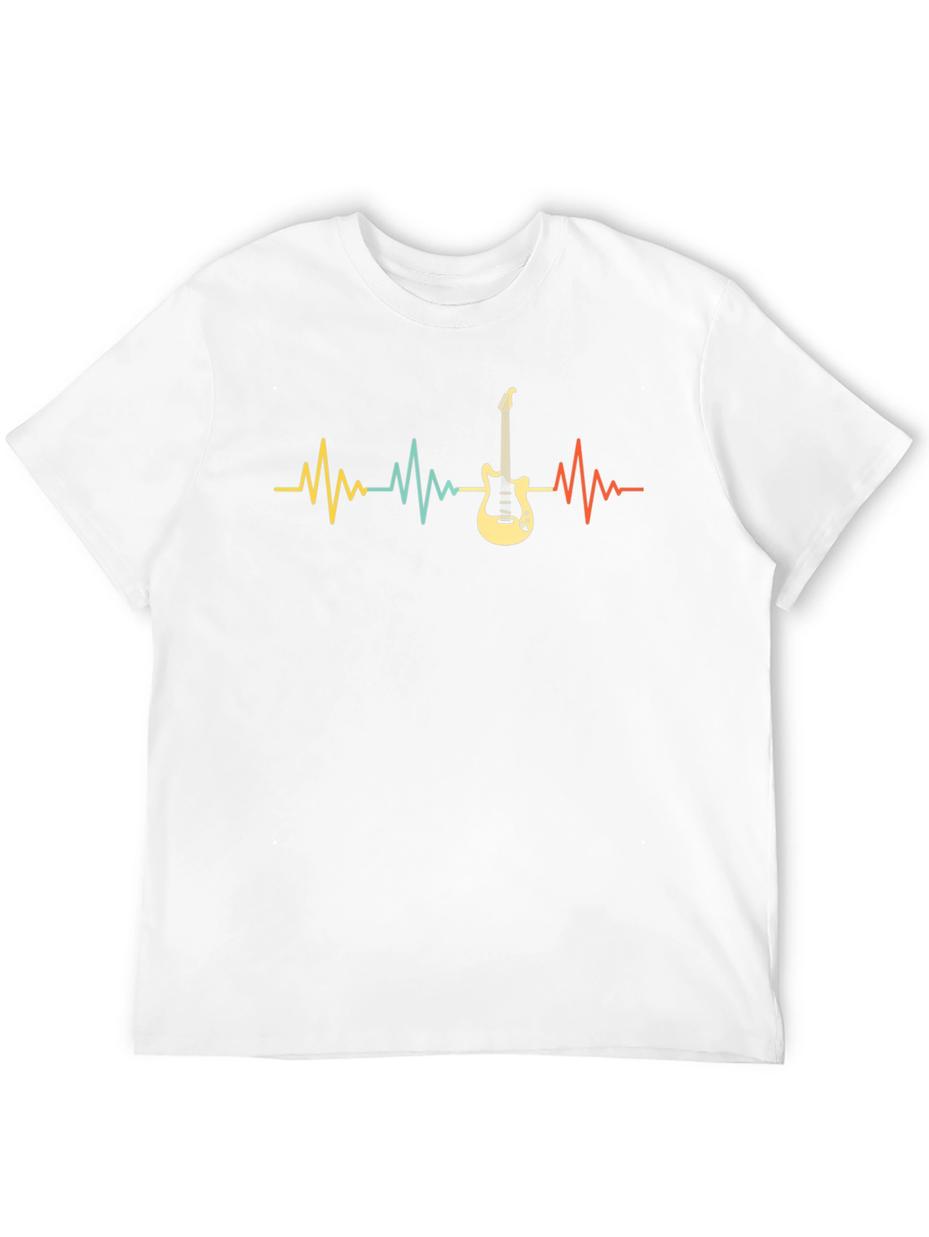 Guitar Heartbeat Graphic T-Shirt