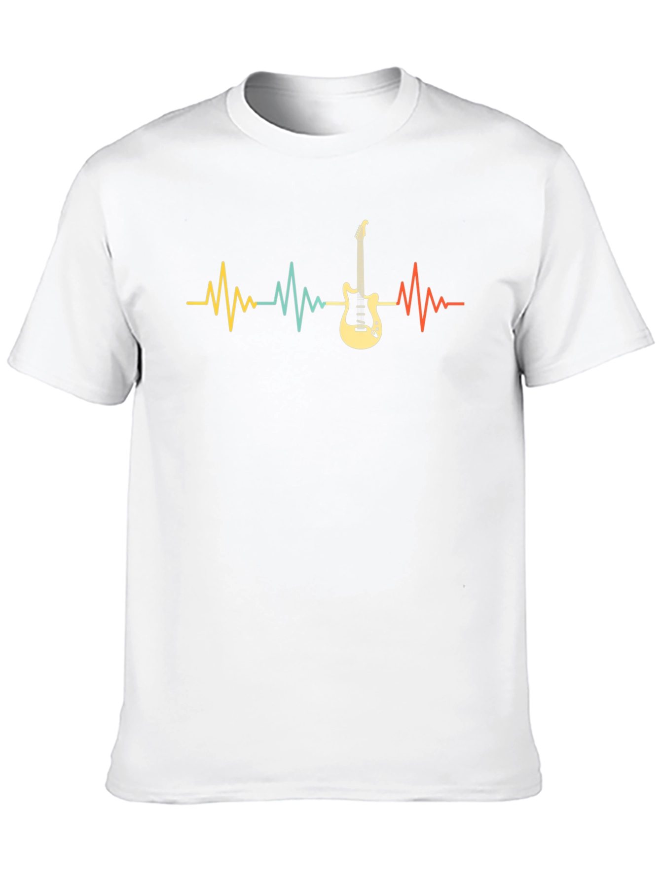 Guitar Heartbeat Graphic T-Shirt